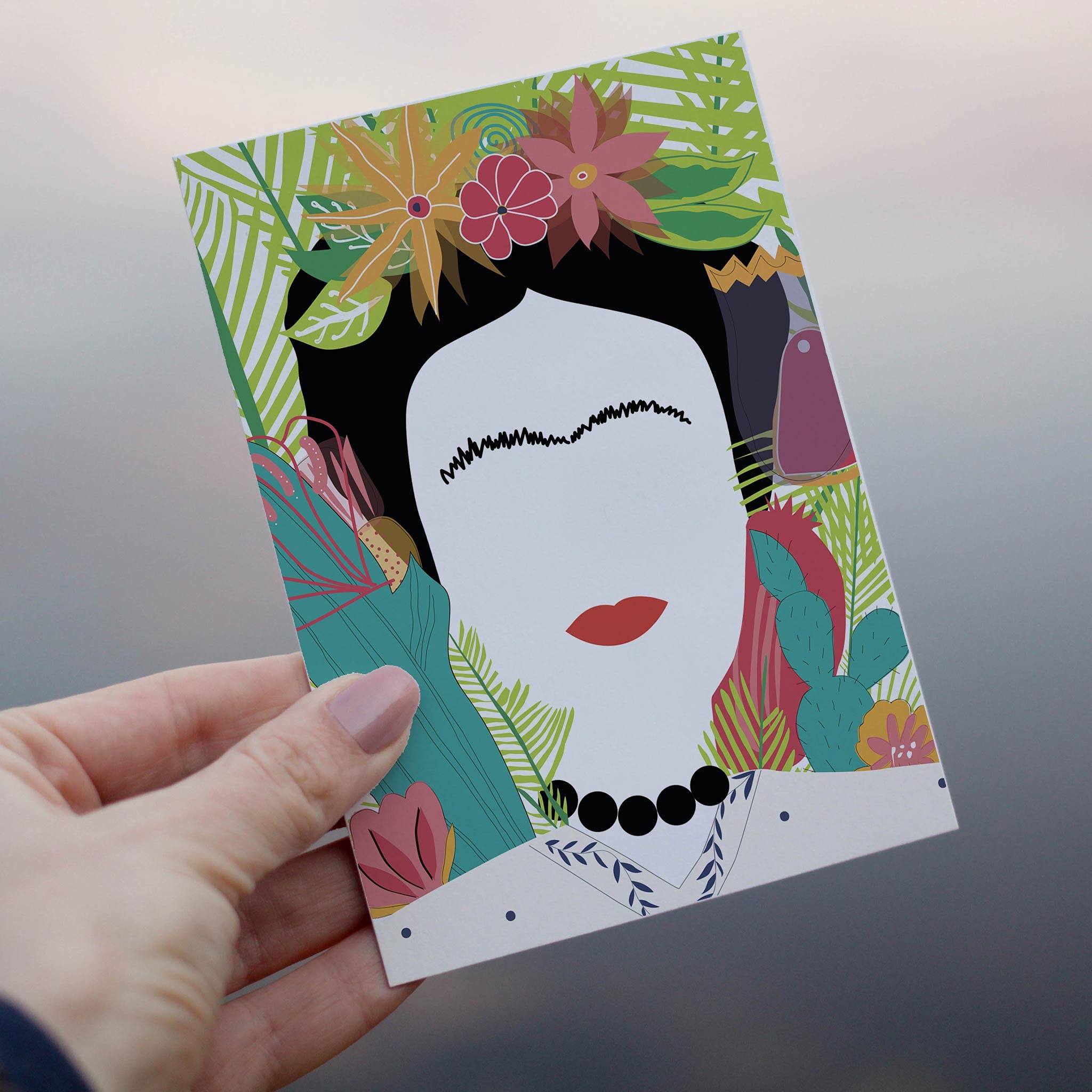 24-Pack Blank Greeting Cards Set for All Occasions - Thank You & Just Because Cards with White Envelopes - Funny Frida Kahlo Stationery by RitzyRose - Perfect for Birthdays, Weddings & Everyday Gifting