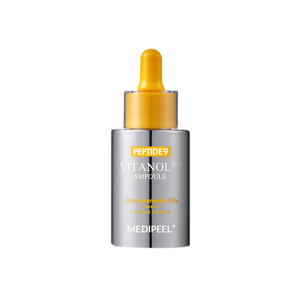 Medi Peel Peptide9 Vitanol Ampoule Pro 30ml - Anti-Aging Serum for Wrinkles & Brightening - Perfect for Night Skincare Routine & Daily Hydration