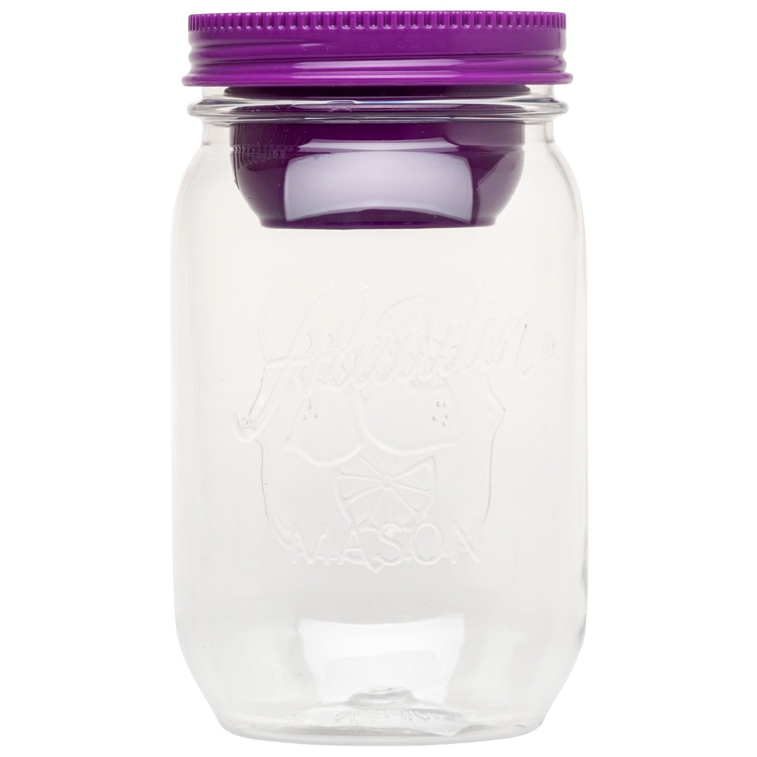 Aladdin Classic Mason Salad Jar with Sauce Holder 34oz (946mL) - Perfect for Meal Prep, Office Lunches & Healthy Eating - BPA-Free Leakproof Glass Container