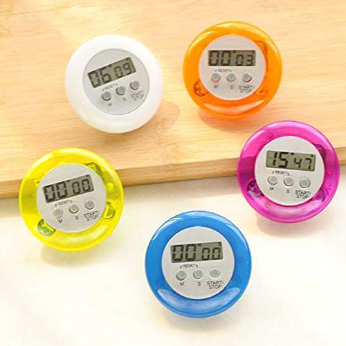 RTTRY Digital Kitchen Timer with LCD Display - Magnetic Countdown & Count Up Alarm Clock for Cooking, Baking, Exercise - Orange Cooking Gadget for Home & Professional Chefs