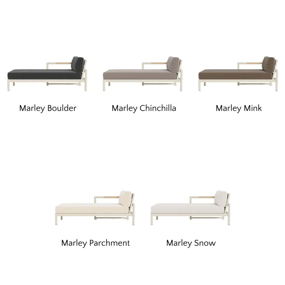 Breeze XL Outdoor Chaise Lounge Chair - Left Facing Patio Furniture for Poolside, Garden & Backyard Relaxation