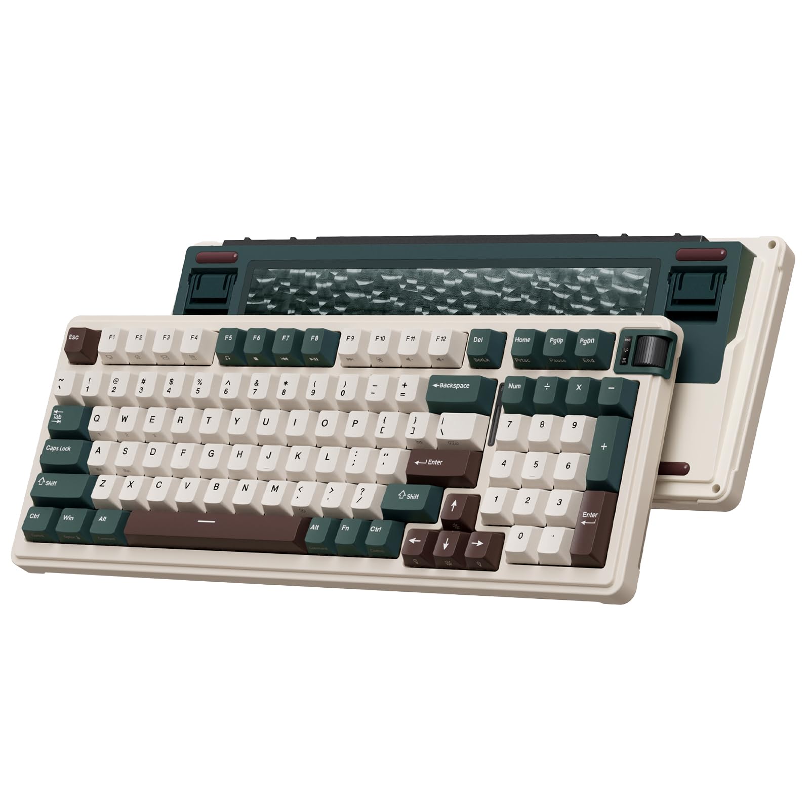 K98 Wireless Mechanical Keyboard - Triple Mode (BT/2.4G/USB-C), RGB Backlit Gaming Keyboard with Gasket Structure, Pre-lubed Hot Swappable Linear Switch for PC, Mac, Office & Gaming