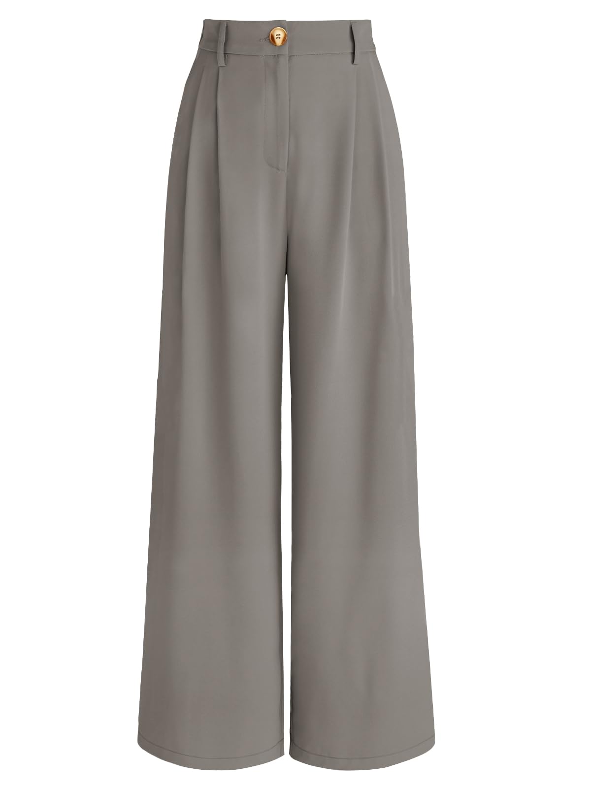 AUTOMET Women's High Waisted Wide Leg Dress Pants - Loose Fit Business Casual Work Trousers with Pockets for Office & Travel (2025 Collection)