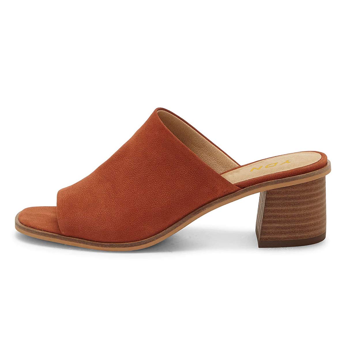 YDN Women's Casual Open Square Toe Slip-On Slippers - Chunky Stacked Low Heel Mules for Summer | Comfortable House Shoes for Date Night, Beach & Lounge Wear