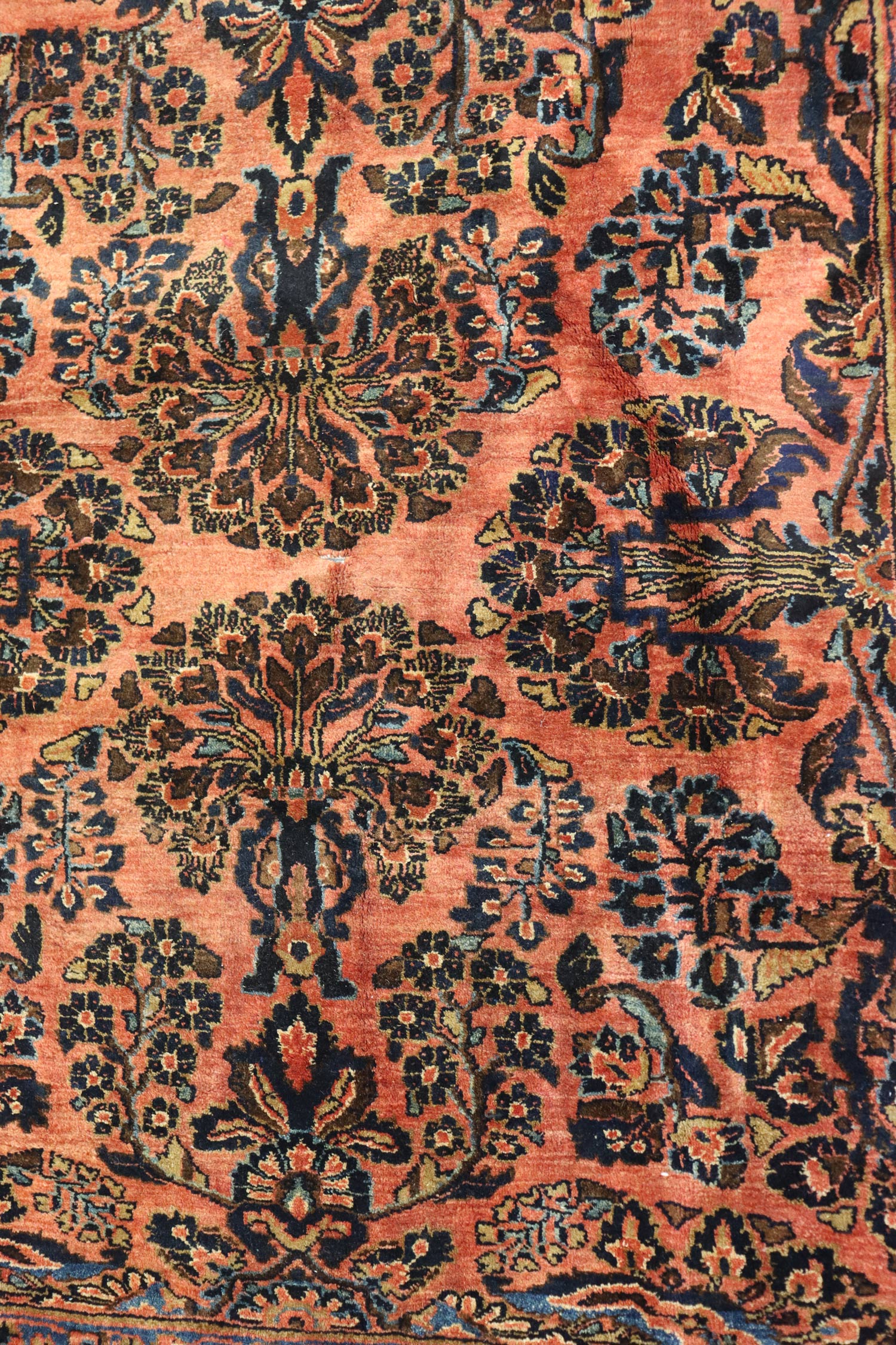 Antique Sarouk Handwoven Traditional Persian Rug - Vintage Oriental Carpet for Living Room, Bedroom & Dining Area - J67835