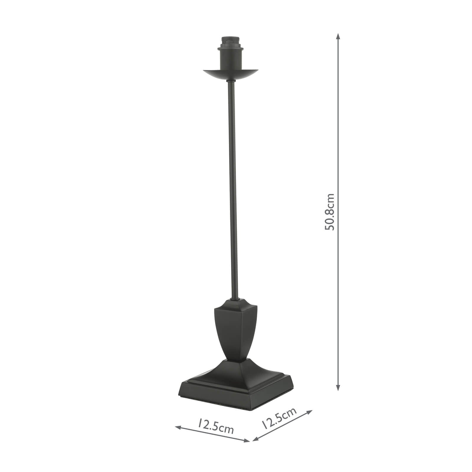 Bessa Table Lamp with Satin Black Base - E14 Socket, Modern Bedside Lighting for Bedroom, Living Room, or Office Desk