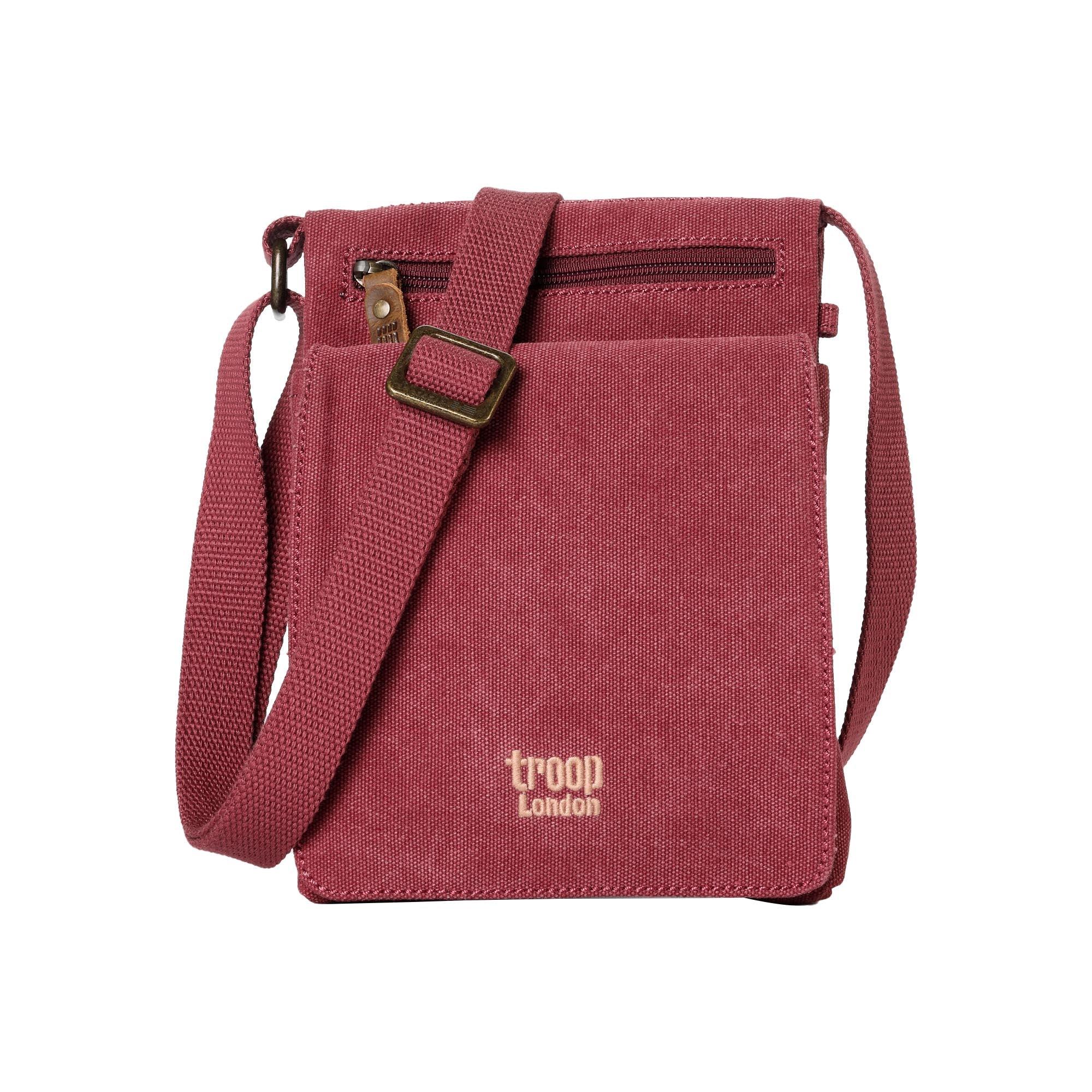 TRP0243 Troop London Classic Canvas Crossbody Bag for Men & Women - Stylish & Durable Everyday Shoulder Bag for Work, Travel & Casual Outings
