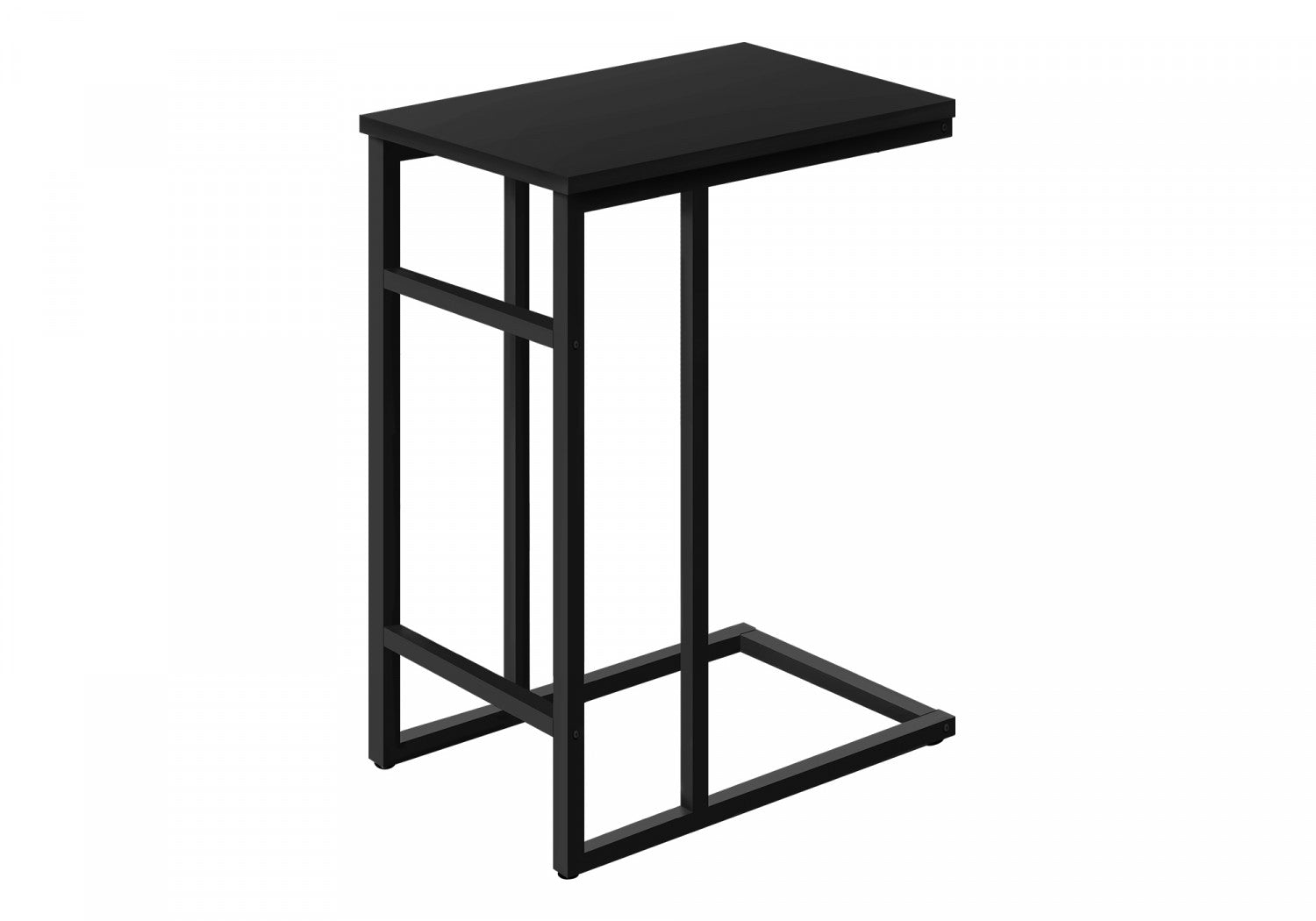 Modern Black Calen Side Table - Stylish Nightstand or End Table for Living Room, Bedroom & Office - Compact & Functional Home Decor