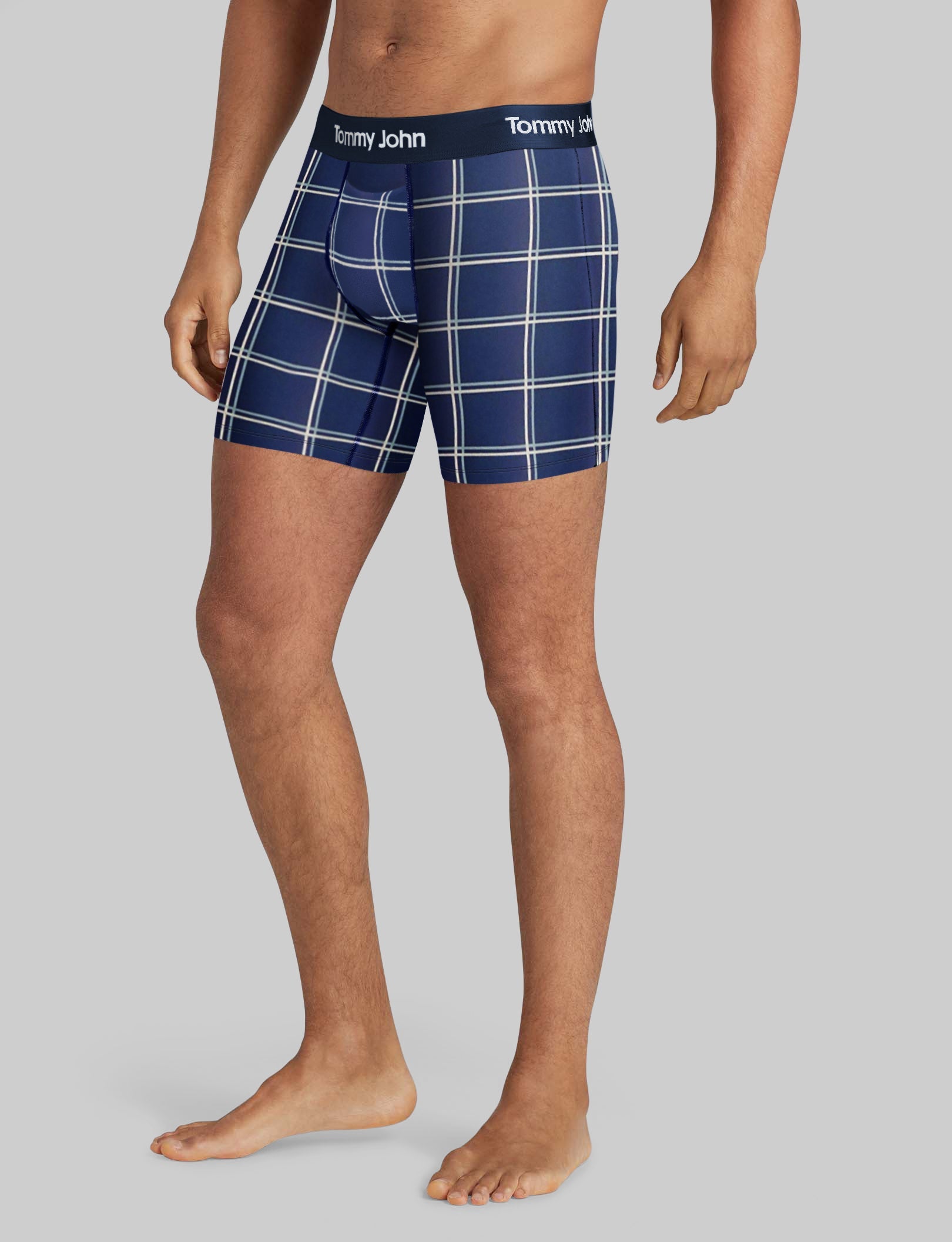 Breathable Second Skin Mid-Length Boxer Briefs - 6 Pack of Ultra Soft Men's Underwear for All-Day Comfort | Perfect for Workouts, Travel & Everyday Wear