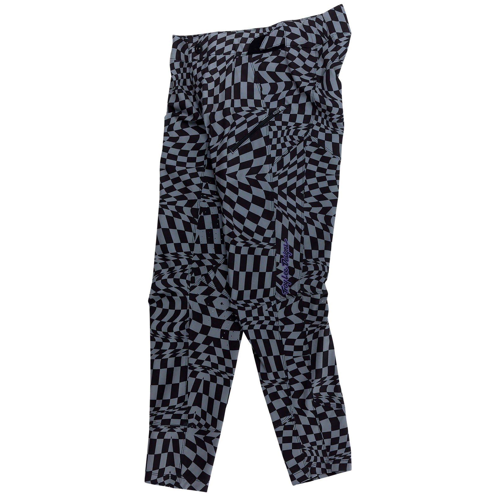 Lilium Women's Twisted Checker Pants - Black | Stylish High-Waisted Trousers for Work, Office & Casual Outfits