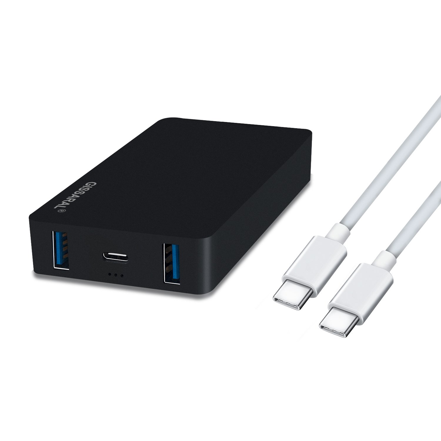 GISSARAL 65W Slim USB C Power Adapter Charger - Fast PD Charging for MacBook Pro 13/15 (2015-2017), MacBook 12, Type-C Laptops, Tablets & Smartphones - Compact Travel Wall Charger for Home, Office & On-The-Go Use