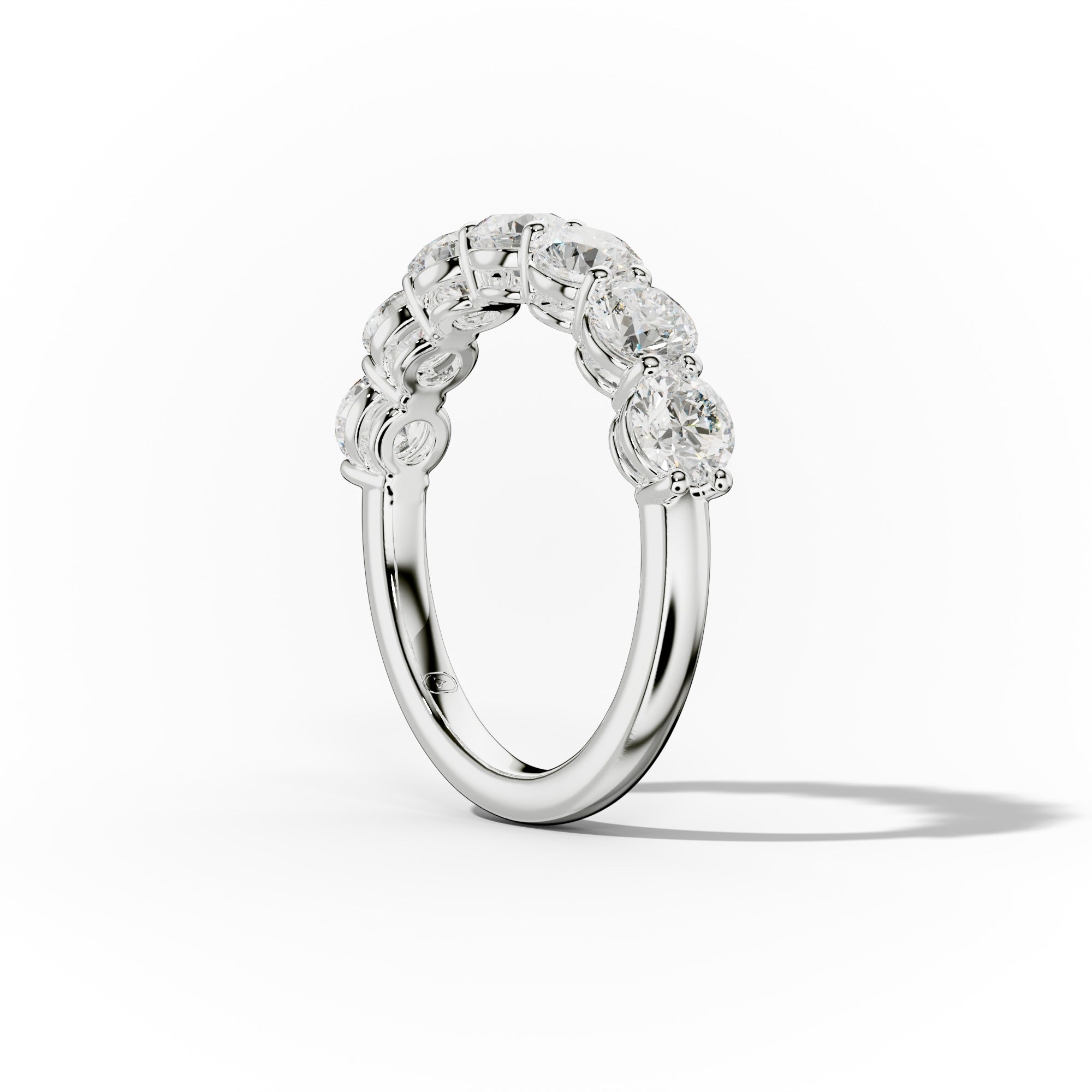 2.0 Carat Round Diamond Anniversary Band for Women - 14K White Gold Wedding Ring - Perfect for Anniversaries, Engagements & Special Occasions