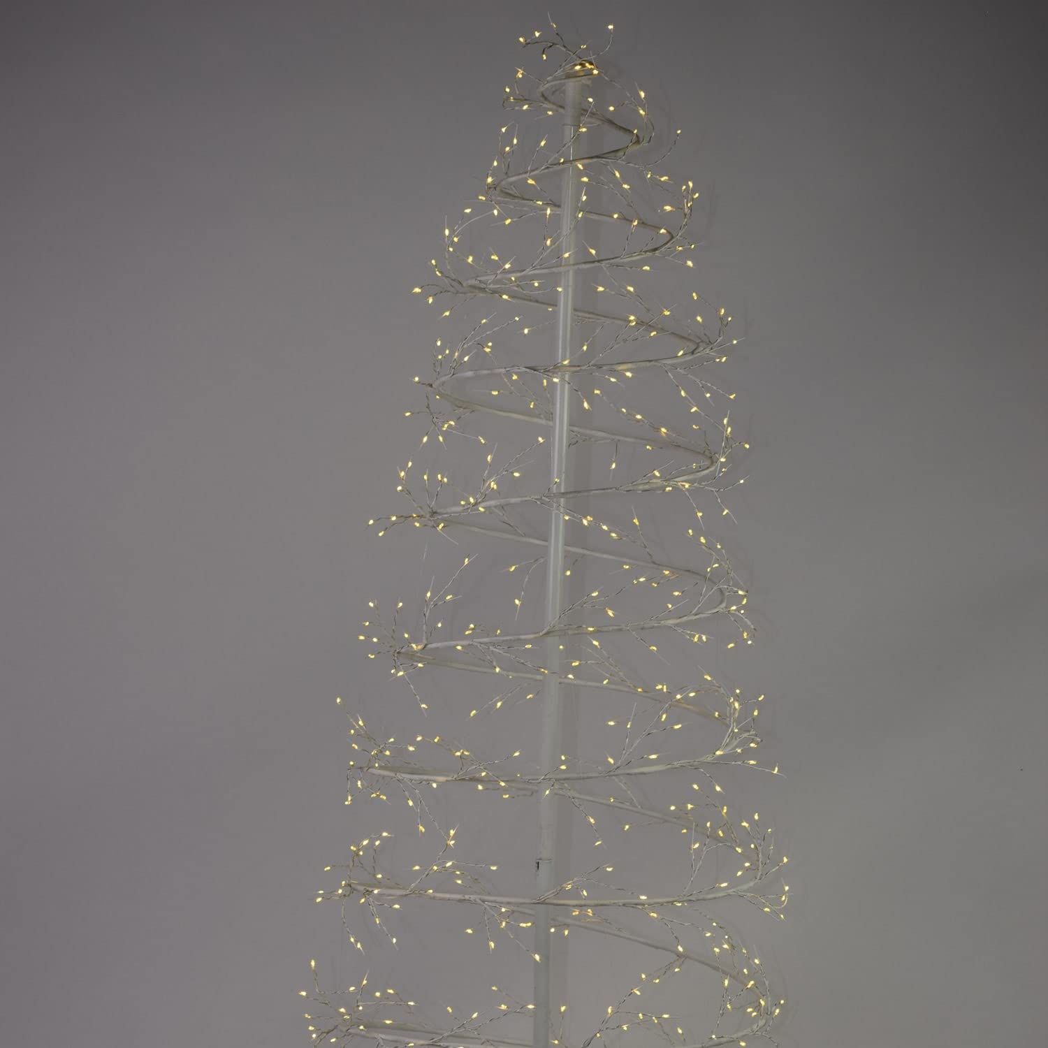 Hi Line Gift Ltd. White Revolve Tree - Perfect for Christmas Decorations, Home & Office Holiday Decor, Festive Centerpiece