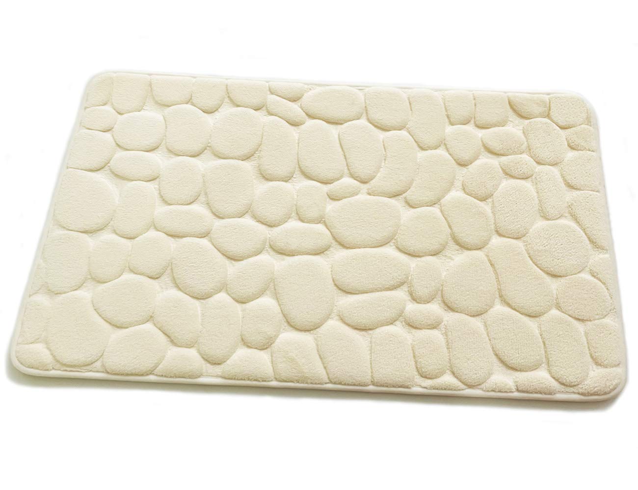 YIFONTIN Memory Foam Bath Mat - Super Absorbent Non-Slip Bathroom Rug, 17.75
