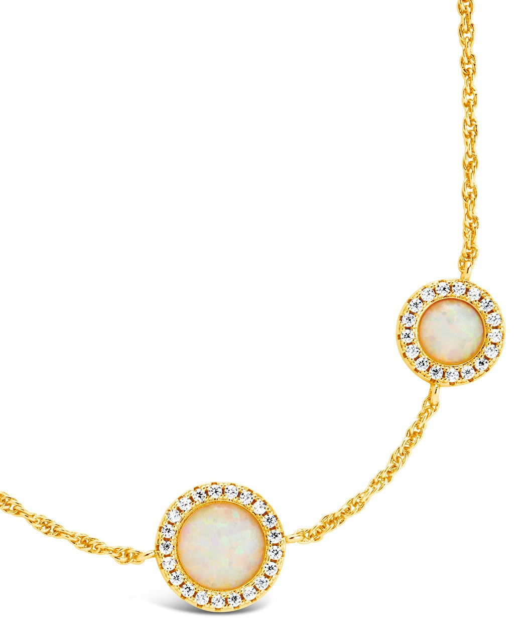 Oasis Opal & CZ Station Bracelet - Elegant Cubic Zirconia & Genuine Opal Jewelry for Women | Perfect for Weddings, Parties & Special Occasions