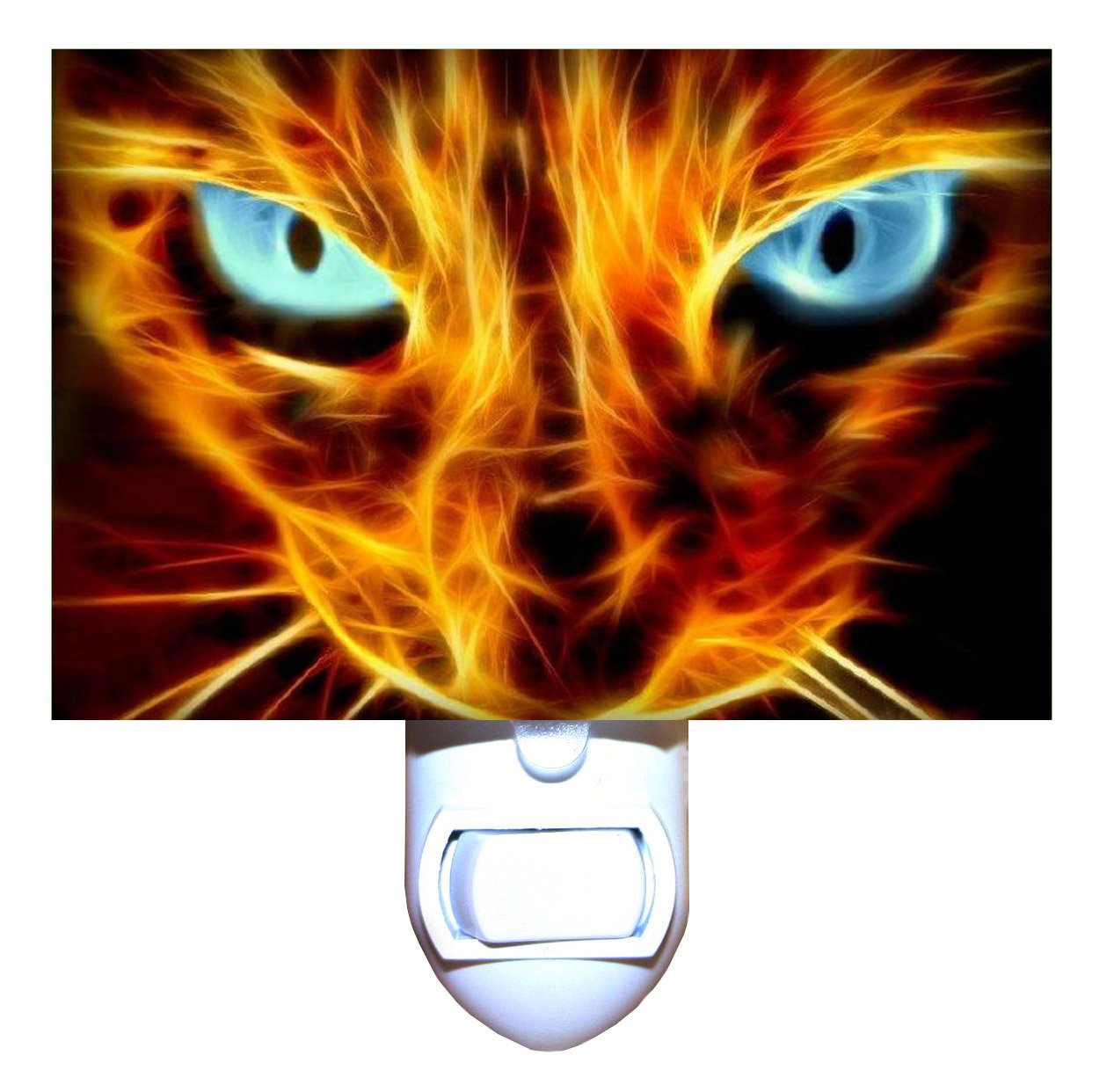 Feline Fury Decorative Cat Night Light - Cute Animal-Themed LED Bedside Lamp for Nursery, Bedroom, or Living Room