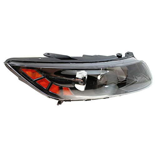 2011-2011 Kia Optima Sedan Right Passenger Side Halogen Headlight Headlamp Assembly with Bulb - Compatible with Korean Built Models | Perfect for Night Driving & Replacement Parts