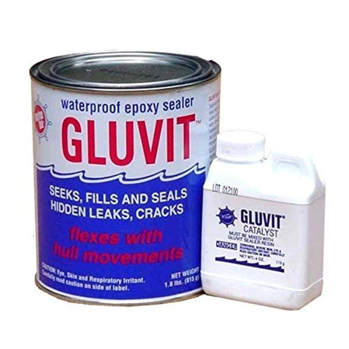 Travaco Marine-Tex RM330K Gluvit Waterproof Epoxy Sealer - 2 lbs for Boat Repair, Wood Sealing & Waterproofing - Ideal for Marine, RV & Outdoor Use