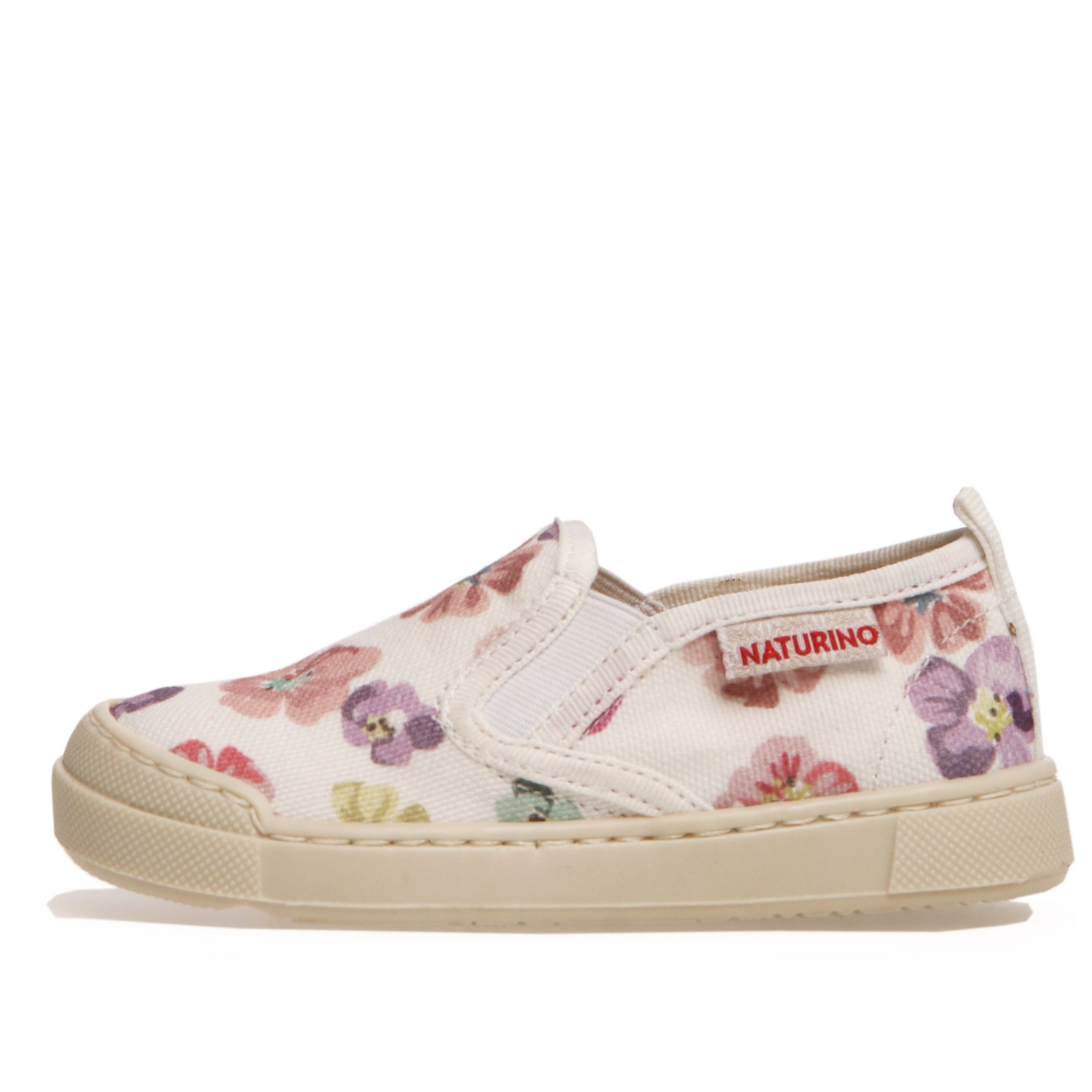 Naturino Girls' Henntor Canvas Sneakers for School - White Comfortable Casual Shoes for Everyday Wear