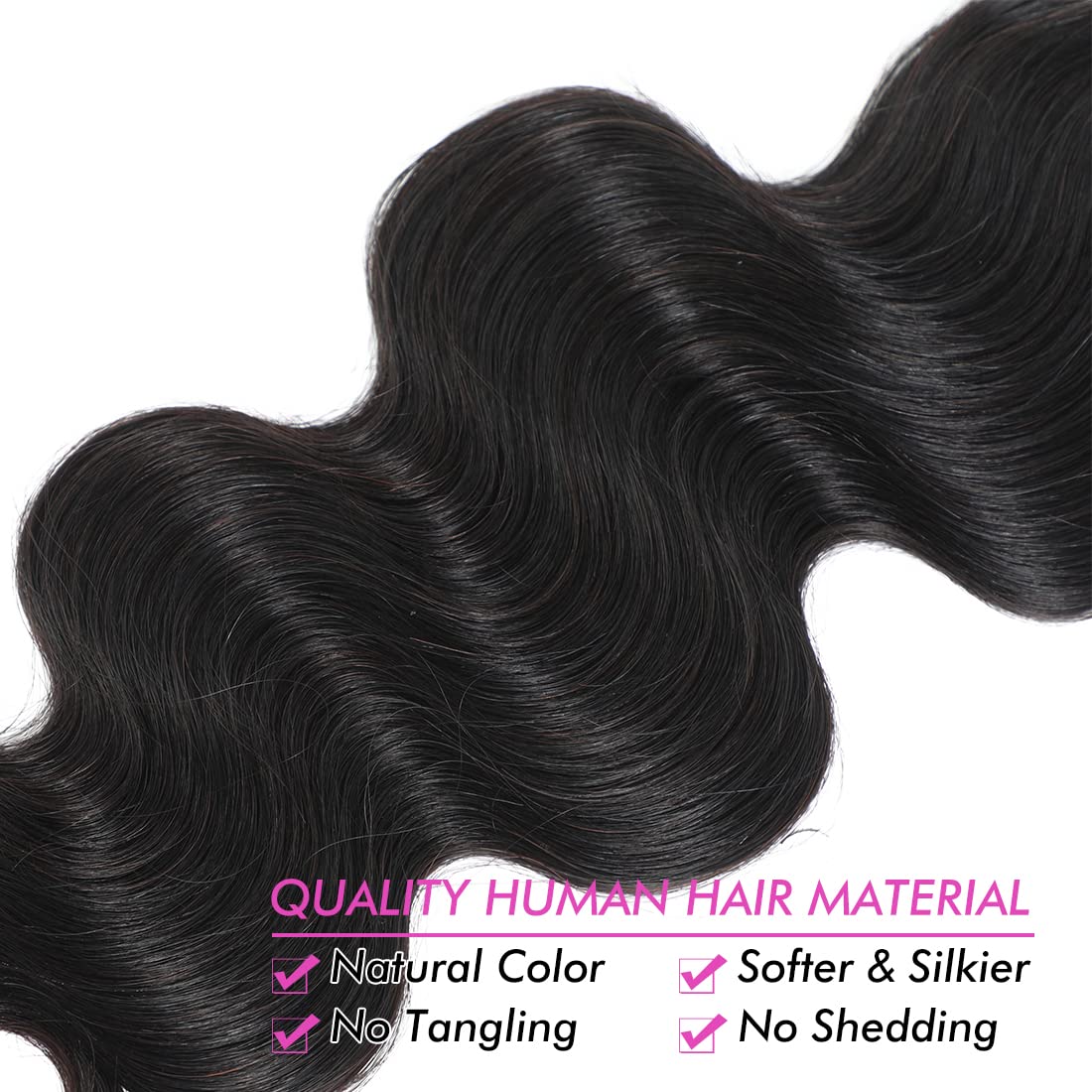 10A Grade Unprocessed 16 Inch Human Hair Clip In Extensions - Body Wave Soft Silky Natural Black 1b# for Black Women (8Pcs 18 Clips) | Perfect for Daily Styling, Parties & Special Occasions