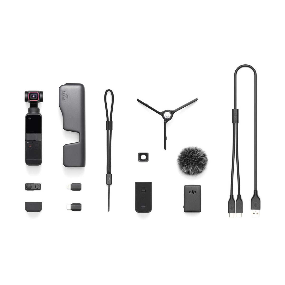 DJI Pocket 2 Creator Combo - 4K Vlogging Camera with Gimbal Stabilizer, 64MP Photo, 3-Axis Stabilization for YouTube, Travel & Action Shots - Perfect for Vloggers, Travelers & Content Creators