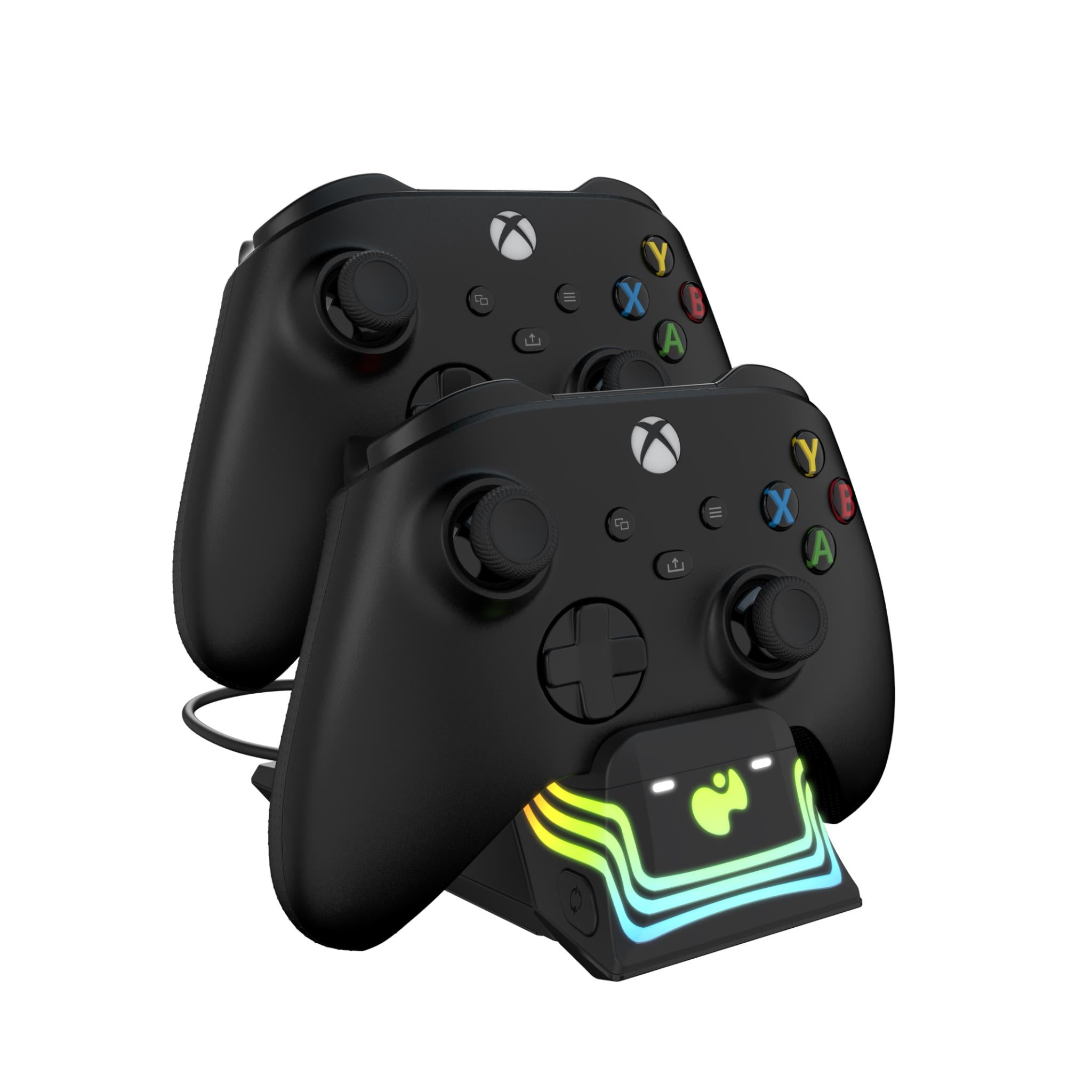 Afterglow Wave Dual Charger for Xbox Series X/S - Fast Charging Station with LED Indicators (Black) - Perfect for Gaming Sessions & Multiplayer Setups