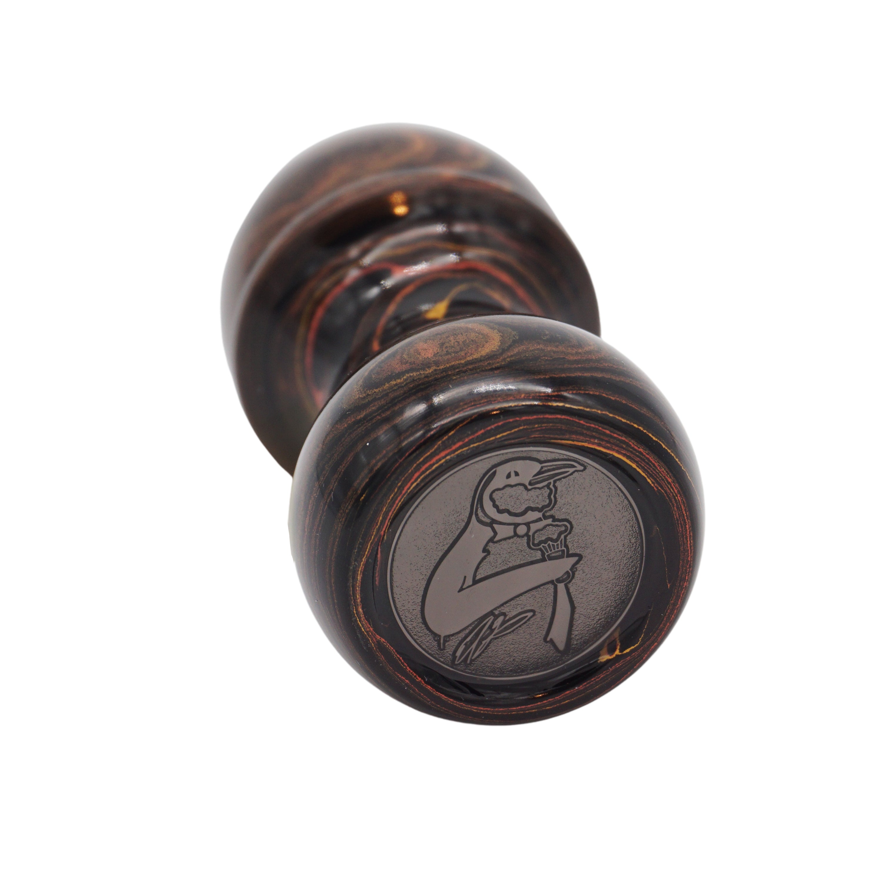 Premium Honey Ebonite Handcrafted Shaving Brush Handle - Fits 24mm & 26mm Knots - Perfect for Wet Shaving, Barber Shops & Men's Grooming Kits
