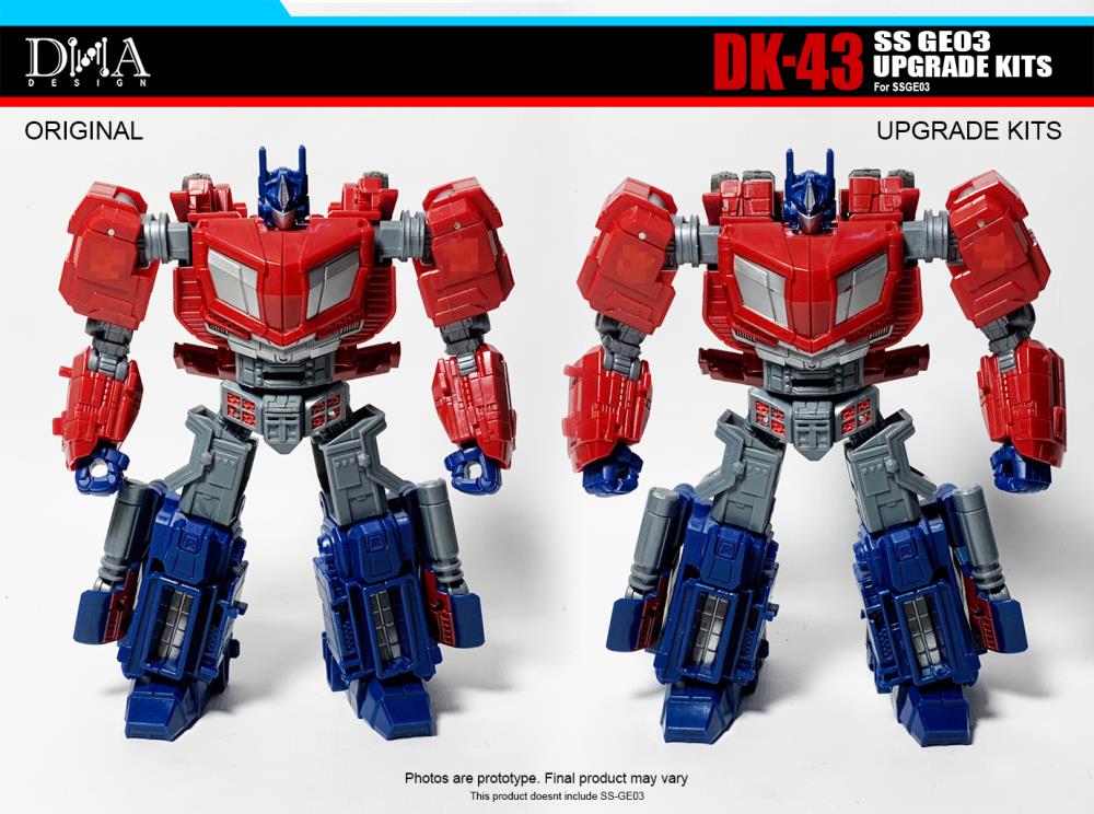 DNA Design DK 43 Upgrade Kit for SS GE03 Gamer Edition Optimus WFC - Transformers Action Figure Accessories for Collectors & Display Enhancement