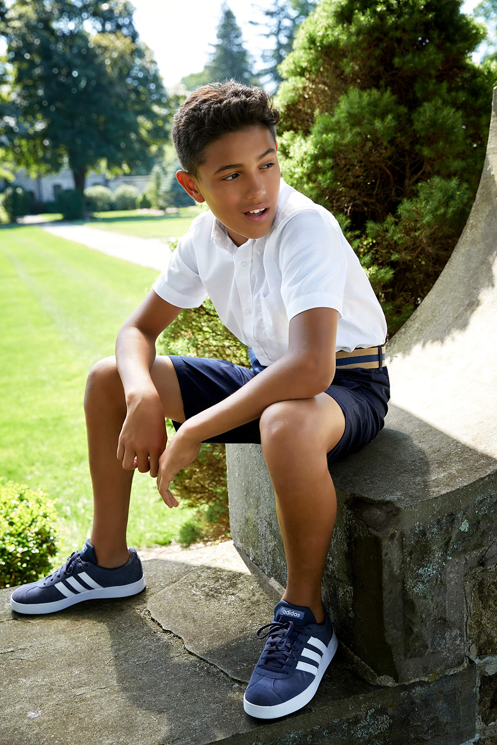 French Toast Boys' Husky Pull-On Twill Shorts - School Uniform Pants for Kids - Comfortable & Durable for Classroom & Playtime