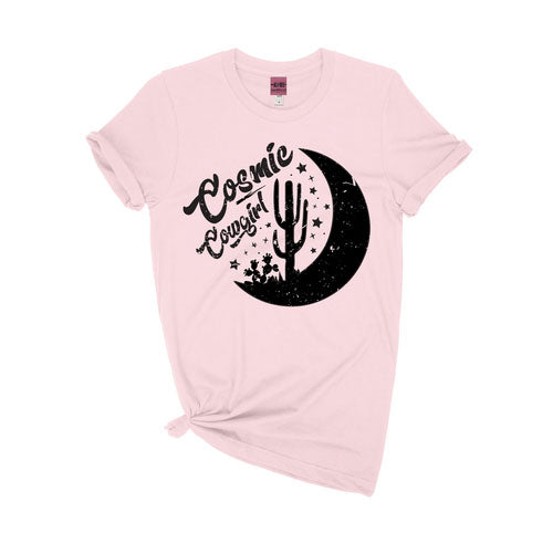 Ali Dee Cosmic Cowgirl Graphic T-Shirt - Western Style Women's Tee for Music Festivals & Country Concerts