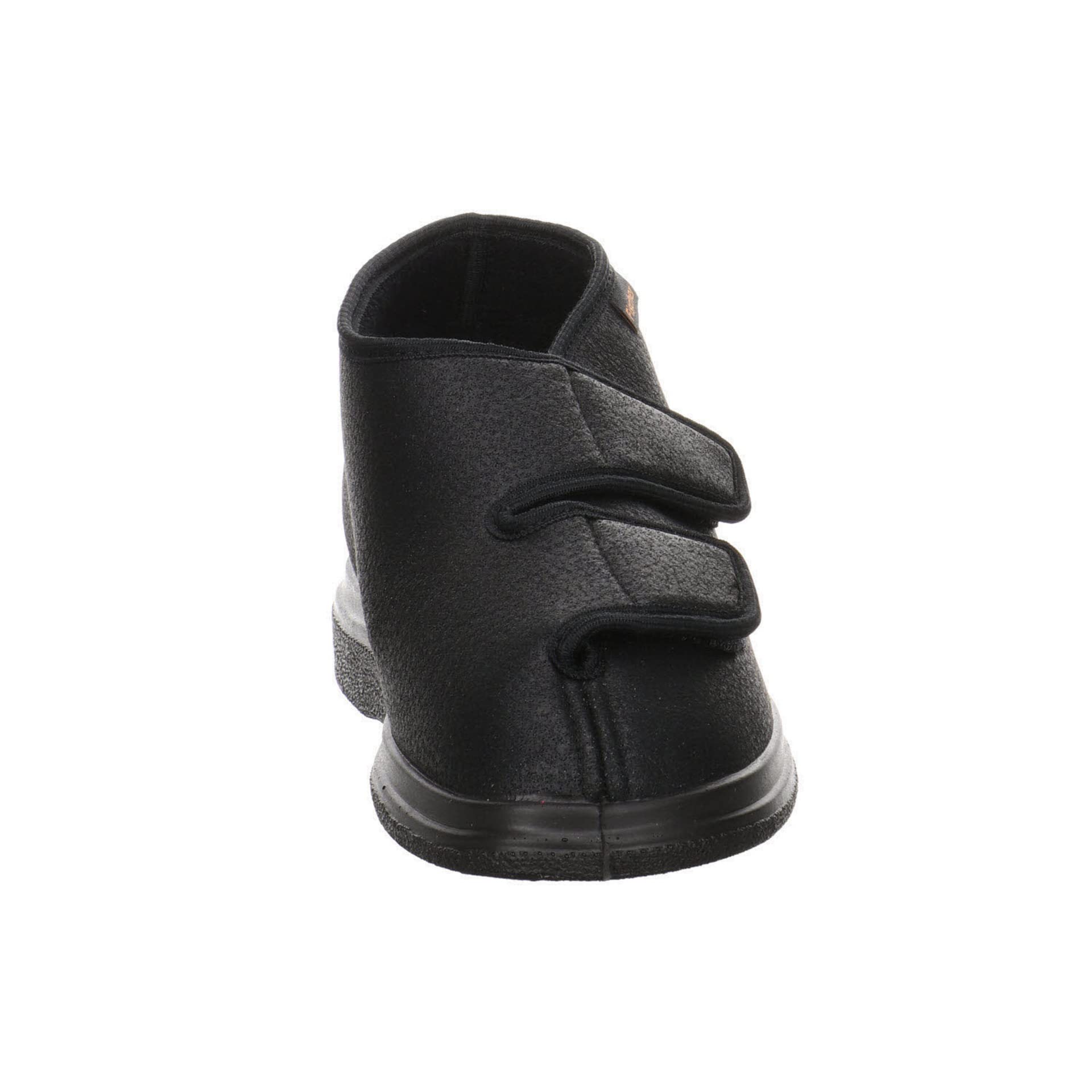 Fischer Men's High Hi-Top Slippers - Black Schwarz 222 - Size 14 | Comfortable Indoor/Outdoor House Shoes for Relaxing at Home, Lounging & Quick Errands