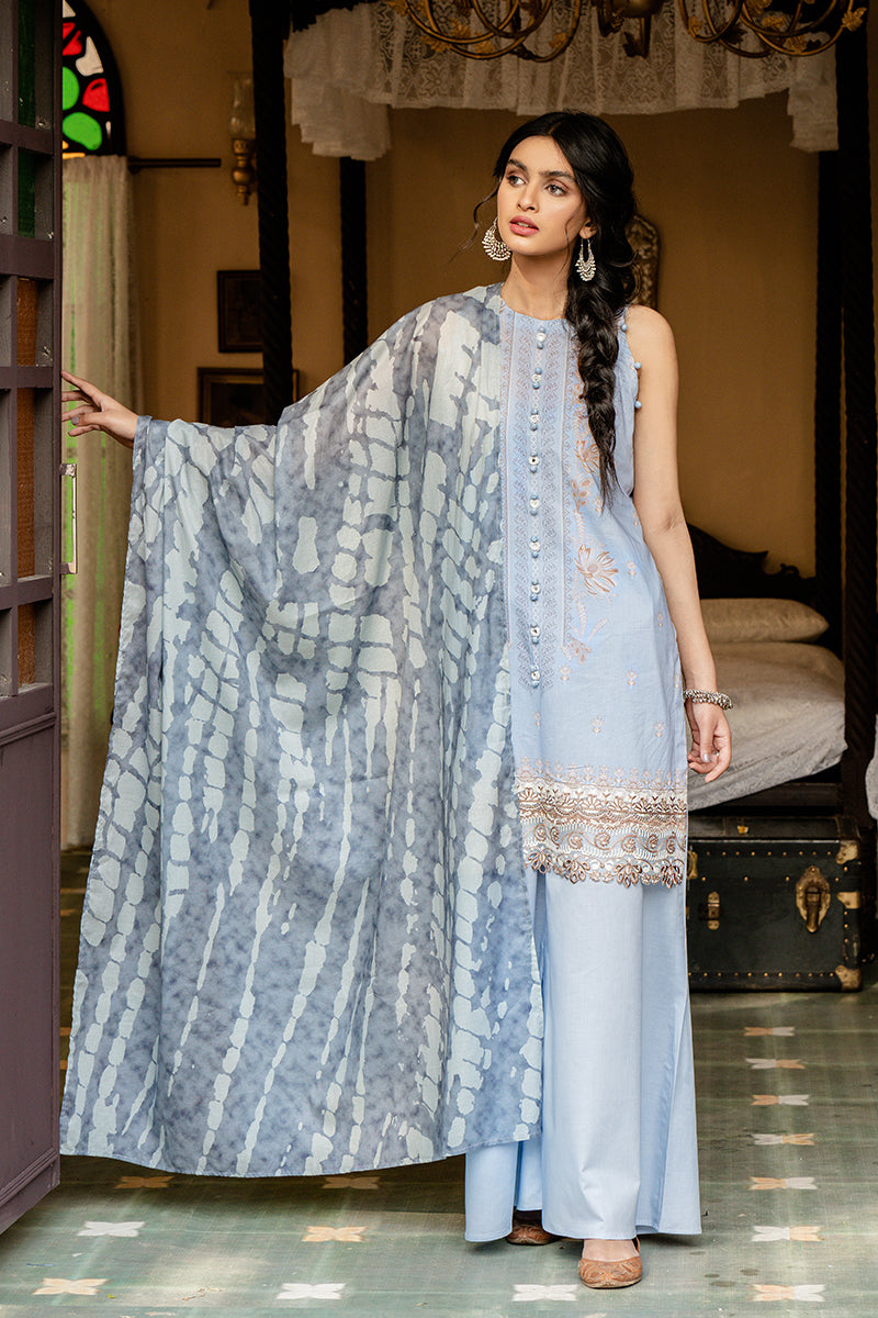 LILLIAN GRACE 3-Piece Digital Printed Lawn Suit Set - Floral Summer Dress Outfit for Women | Perfect for Casual Wear, Parties & Special Occasions