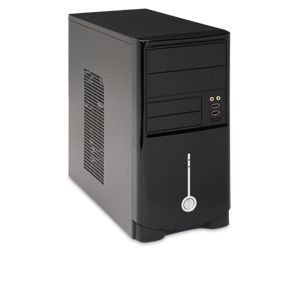 HEC 6T10LITE Mid Tower Computer Case - ATX PC Gaming Case with Tempered Glass Side Panel & RGB Lighting for Home Office and Gaming Setup