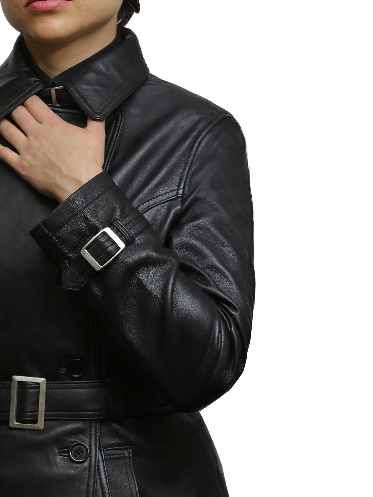 BRANDSLOCK Women's Genuine Leather Biker Jacket - Stylish Motorcycle Coat for Riding & Fashion - Perfect for Bikers, Casual Outfits & Night Out