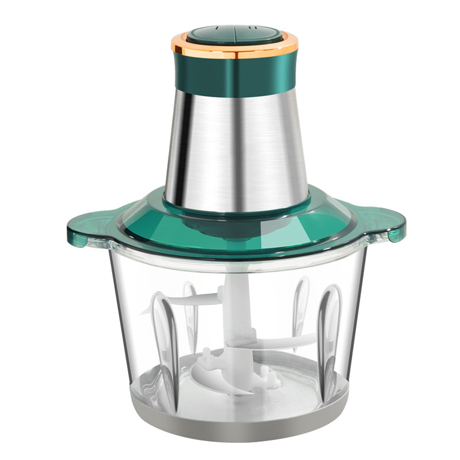 Werty Electric Food Chopper & Processor - 2L/3L Stainless Steel Bowl with 4 Sharp Blades for Meat, Vegetables, Fruits & Nuts - Perfect for Meal Prep, Smoothies & Baby Food Making
