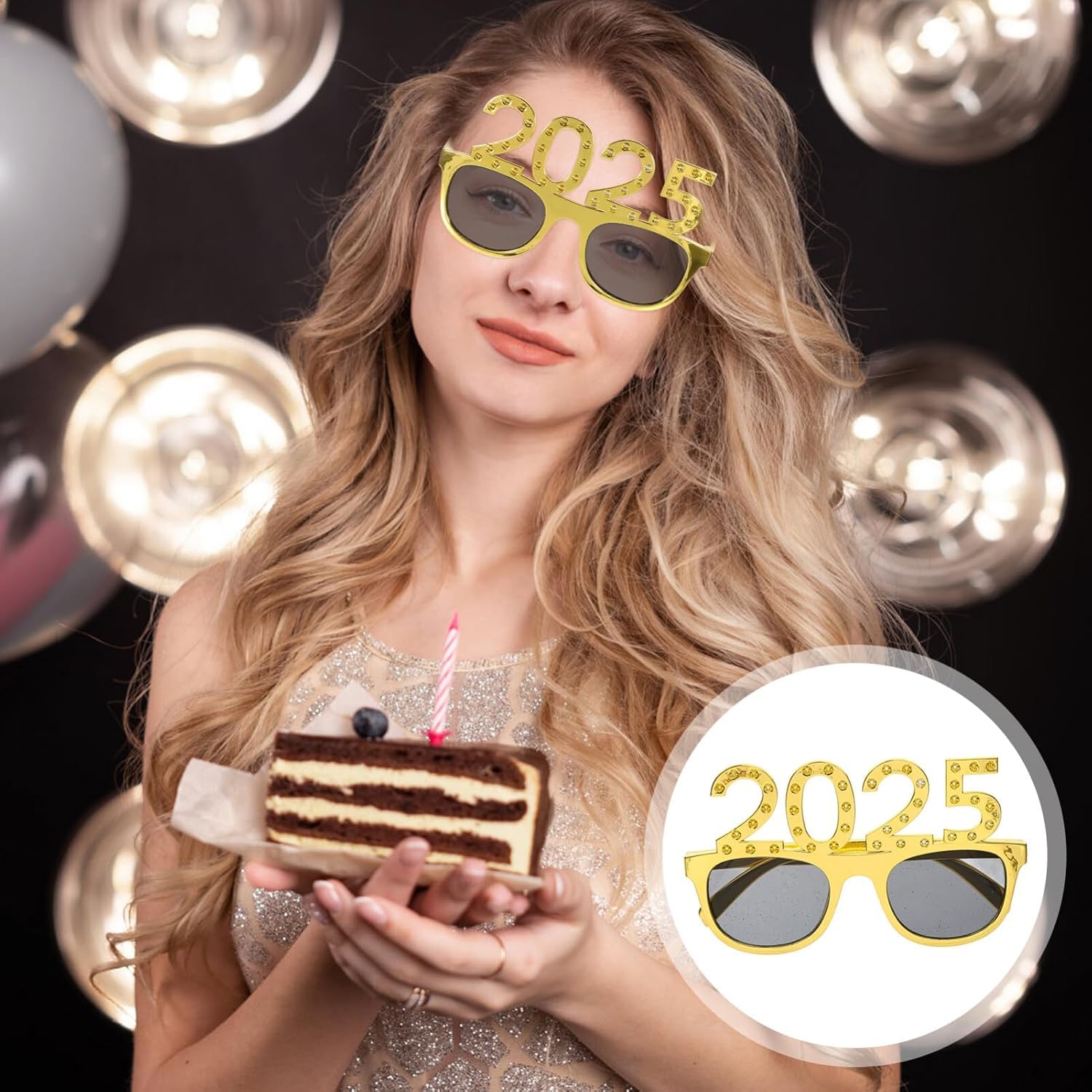 2025 Graduation Sunglasses - 2 Pack Class of 2025 Eyewear for Graduation Parties, Ceremonies & Photo Props - Perfect for Graduation Gifts, College Celebrations & Yearbook Pictures