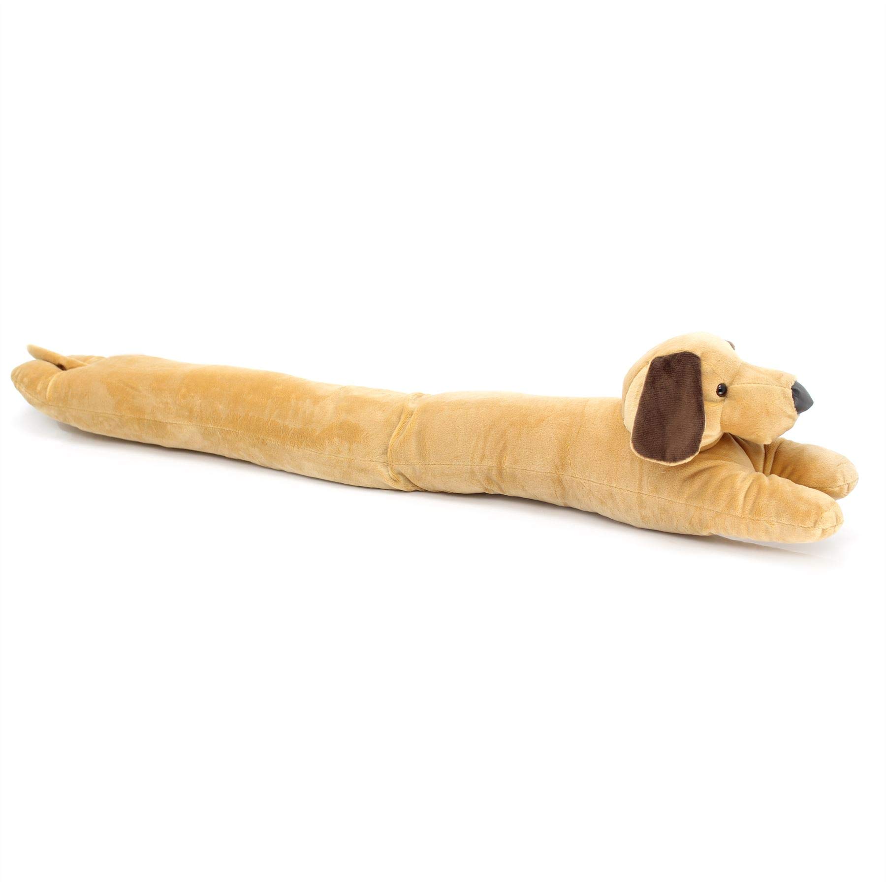 Dachshund Door Draft Stopper - Beige Sausage Dog Fabric Draft Excluder for Home & Gifts | Blocks Cold Air & Adds Cozy Decor to Living Rooms, Bedrooms