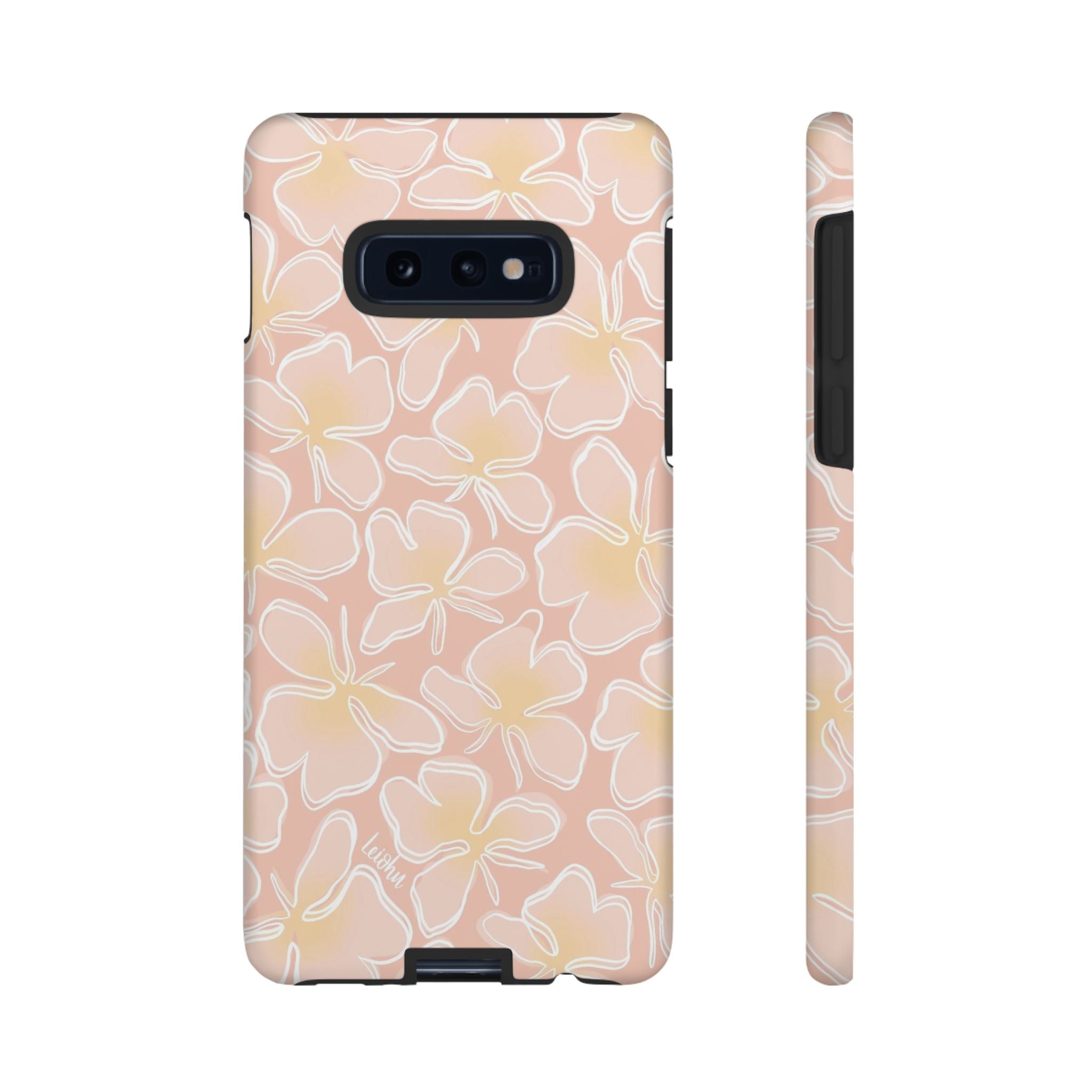 Retro Awapuhi Ke'oke'o Hawaiian Flower Case for Samsung Galaxy - Perfect for Beach Vacations & Summer Style