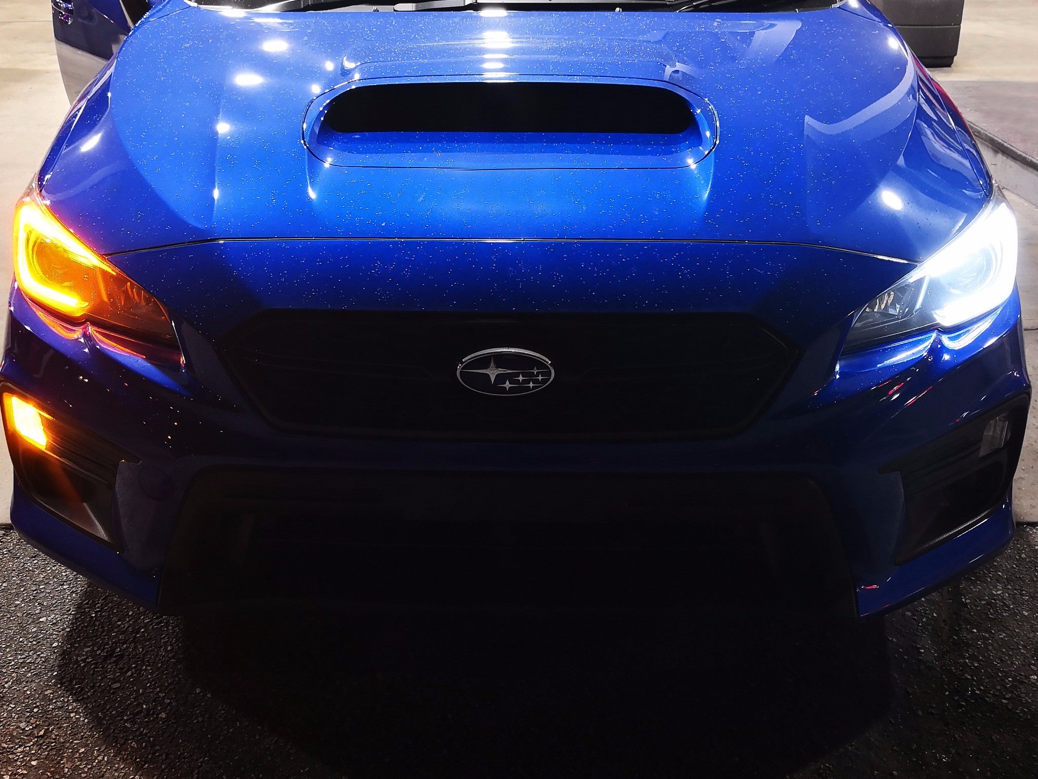 High-Performance C Ring Switchback LED Halo Headlight Rings for 2015-2021 Subaru WRX STI - DRL & Turn Signal Retrofit Kit | Upgrade Your Night Driving & Style