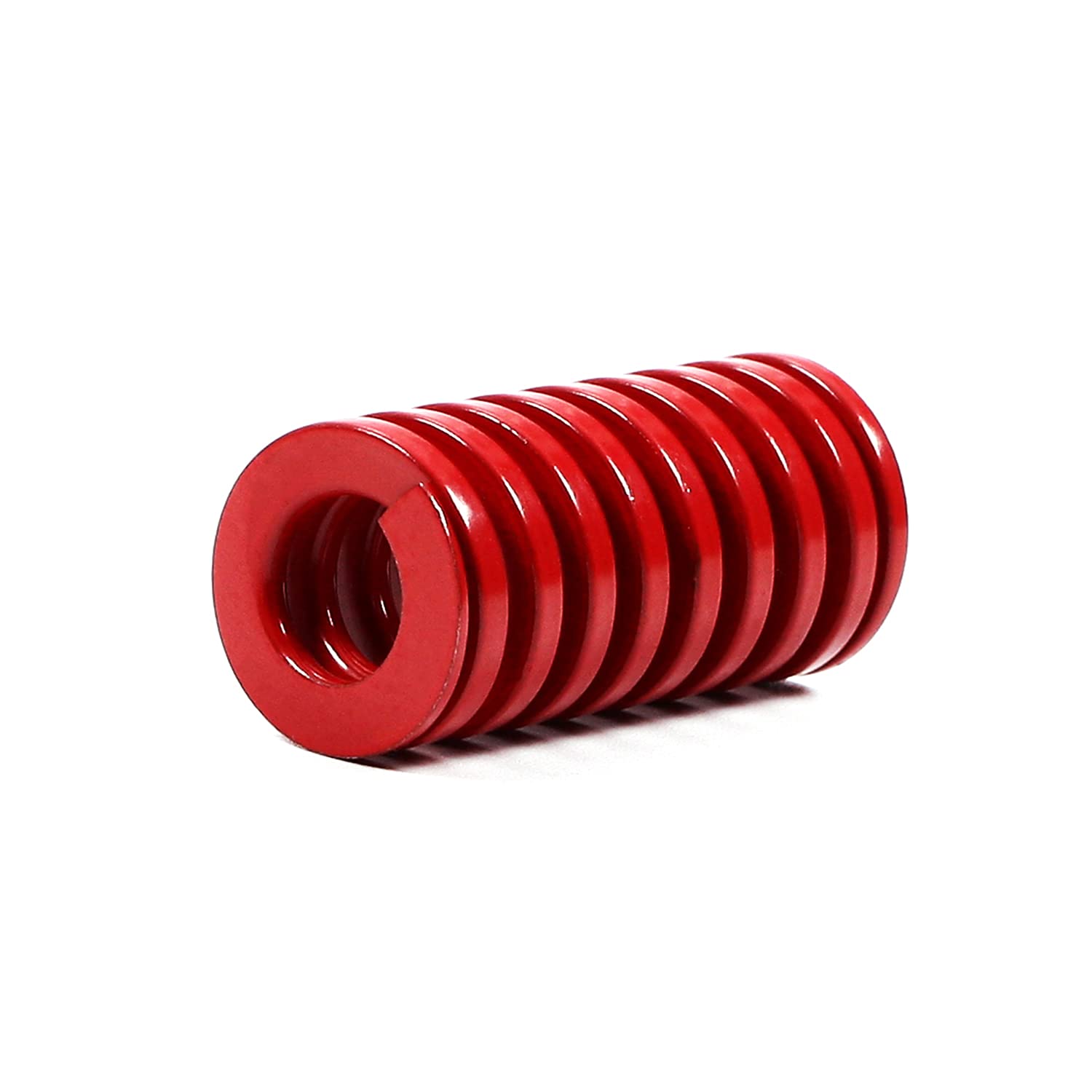 Heyiarbeit 20mm OD 10mm ID 40mm Long Spring Steel Spiral Stamping Die Spring - Medium Load Compression Mold for 3D Printers (Red, 1PCS) - Perfect for CNC Machines, Industrial Presses & DIY Projects