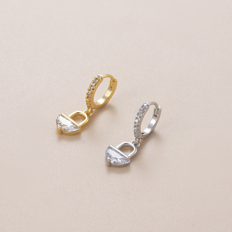 18K Gold Cartilage Huggie Earrings - Celestial Dangle Earrings for Women | HSPJ877 | Perfect for Everyday Wear, Parties & Special Occasions
