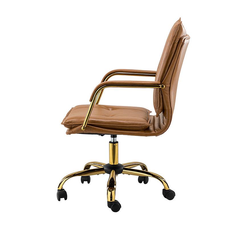 Stylish Michele Vegan Leather Task Accent Chair - Modern Office & Living Room Furniture for Home & Workspace
