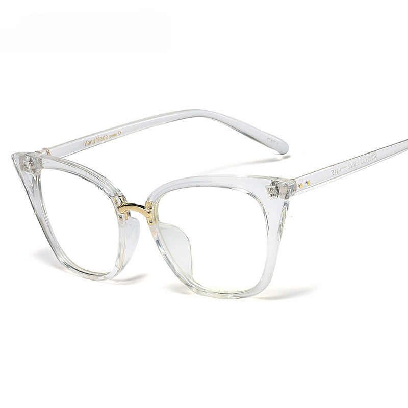 Stylish PC Cat Eye Glasses Frames 97093 - Trendy Women's Eyewear for Work & Fashion | Lightweight & Durable Frames for Office, Reading & Everyday Use