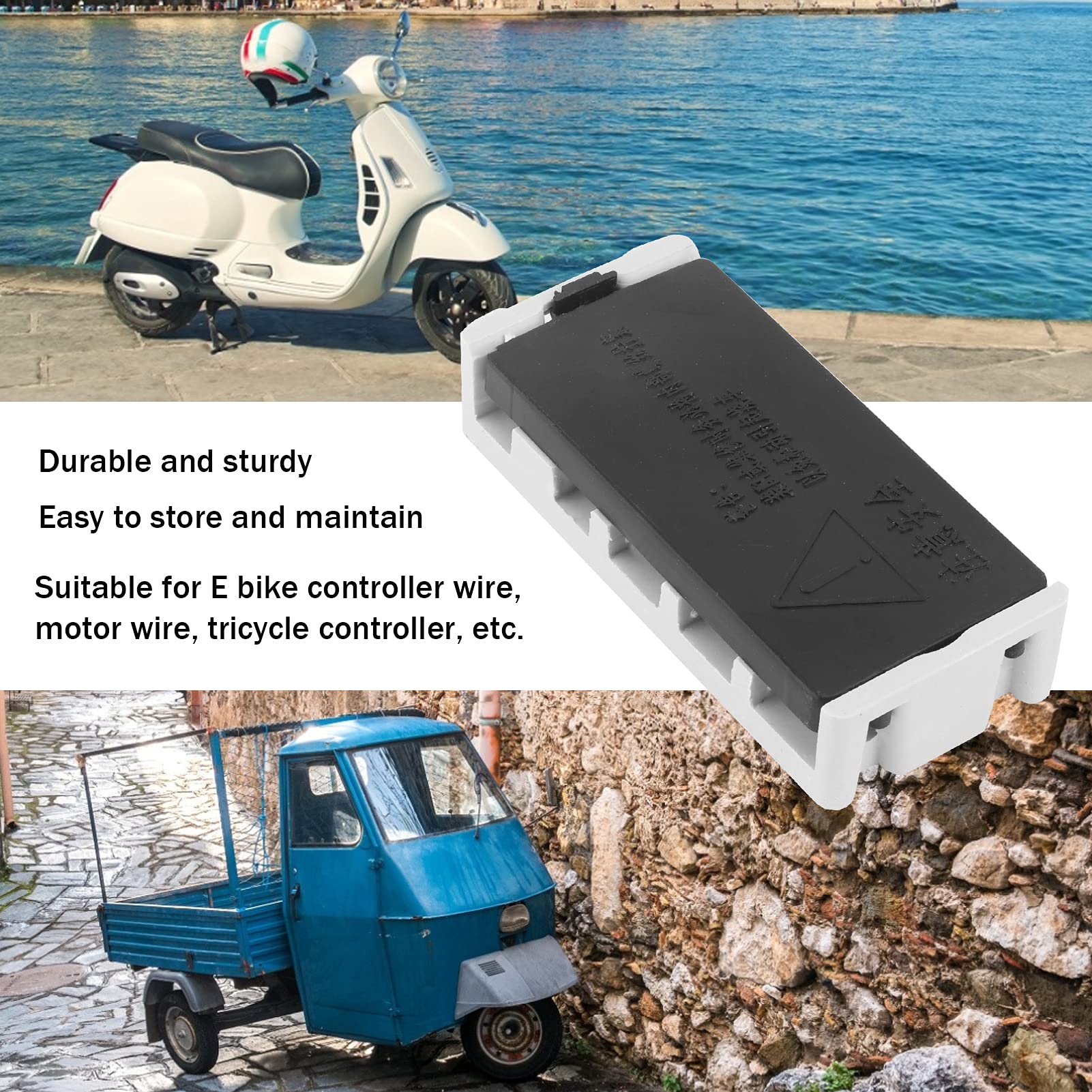 5 Pole Electrical Junction Box - Waterproof Electric Connection Box for Outdoor Wiring, DIY Projects & Home Electrical Installations - Ideal for Garden, Garage & Industrial Use