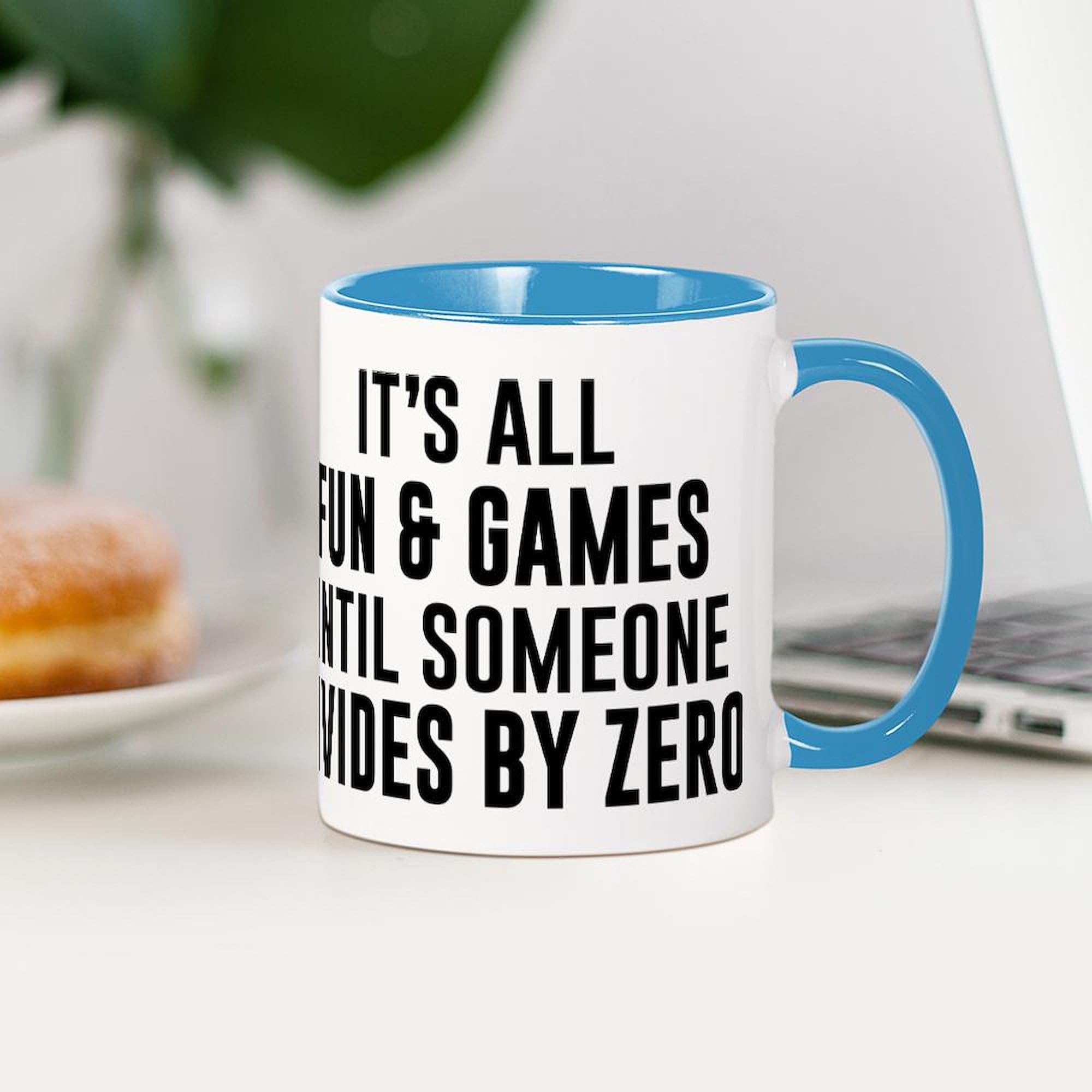 Divide By Zero Funny Math 11 oz (325 ml) Ceramic Coffee Mug - Perfect for Teachers, Students & Math Lovers - Great for Office, Classroom or Home Use