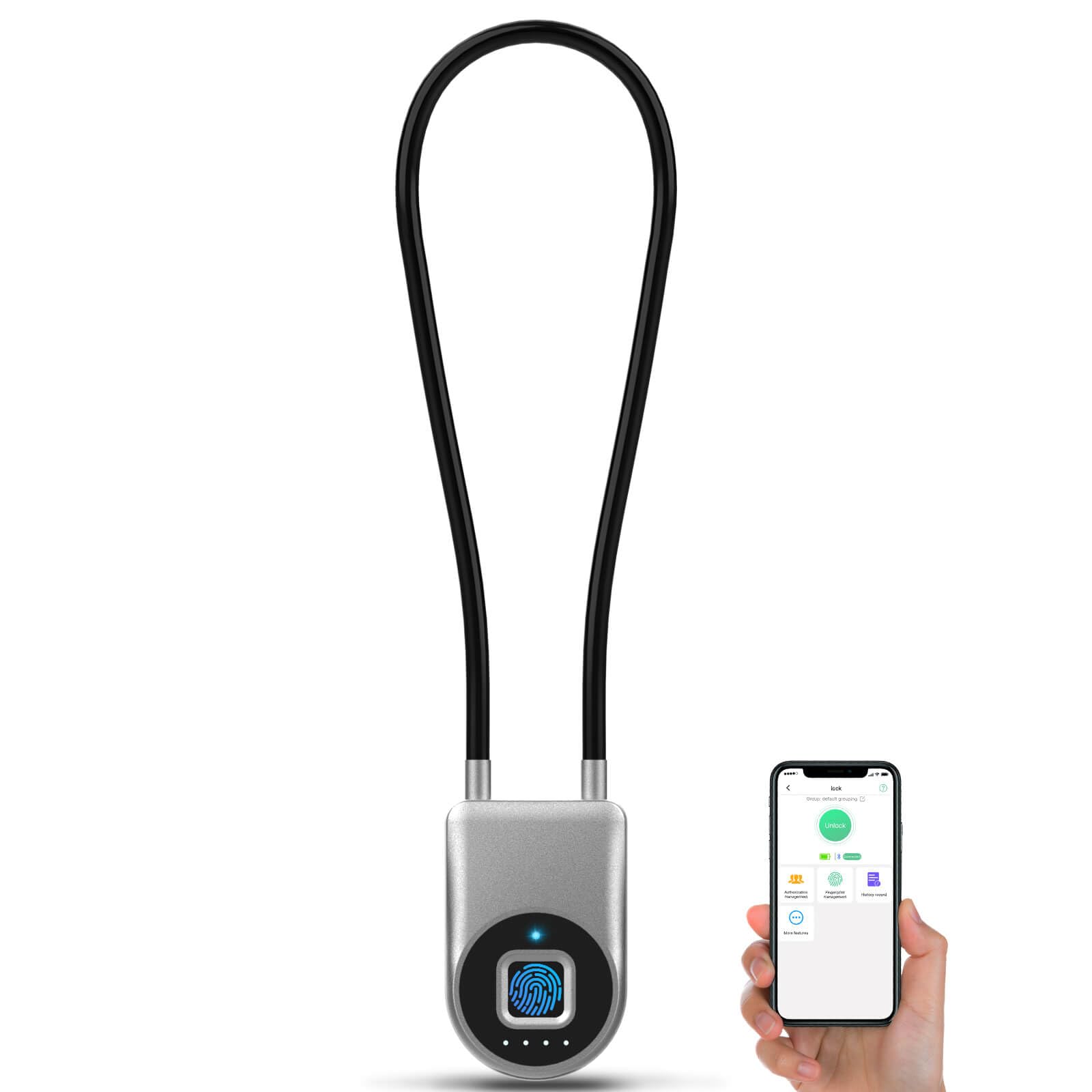 eLinkSmart Fingerprint Cable Lock - 6