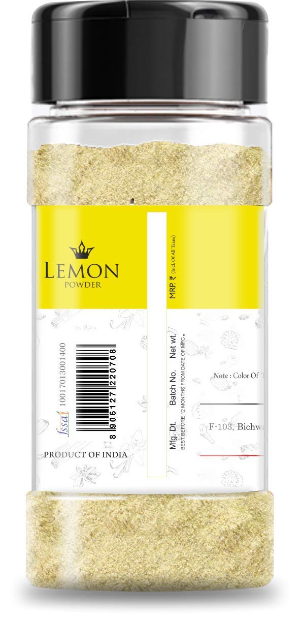 Agri Club 100% Natural Lemon Powder 100g - Pure Citrus Flavor for Cooking, Baking & Beverages | Perfect for Smoothies, Desserts & Seasoning