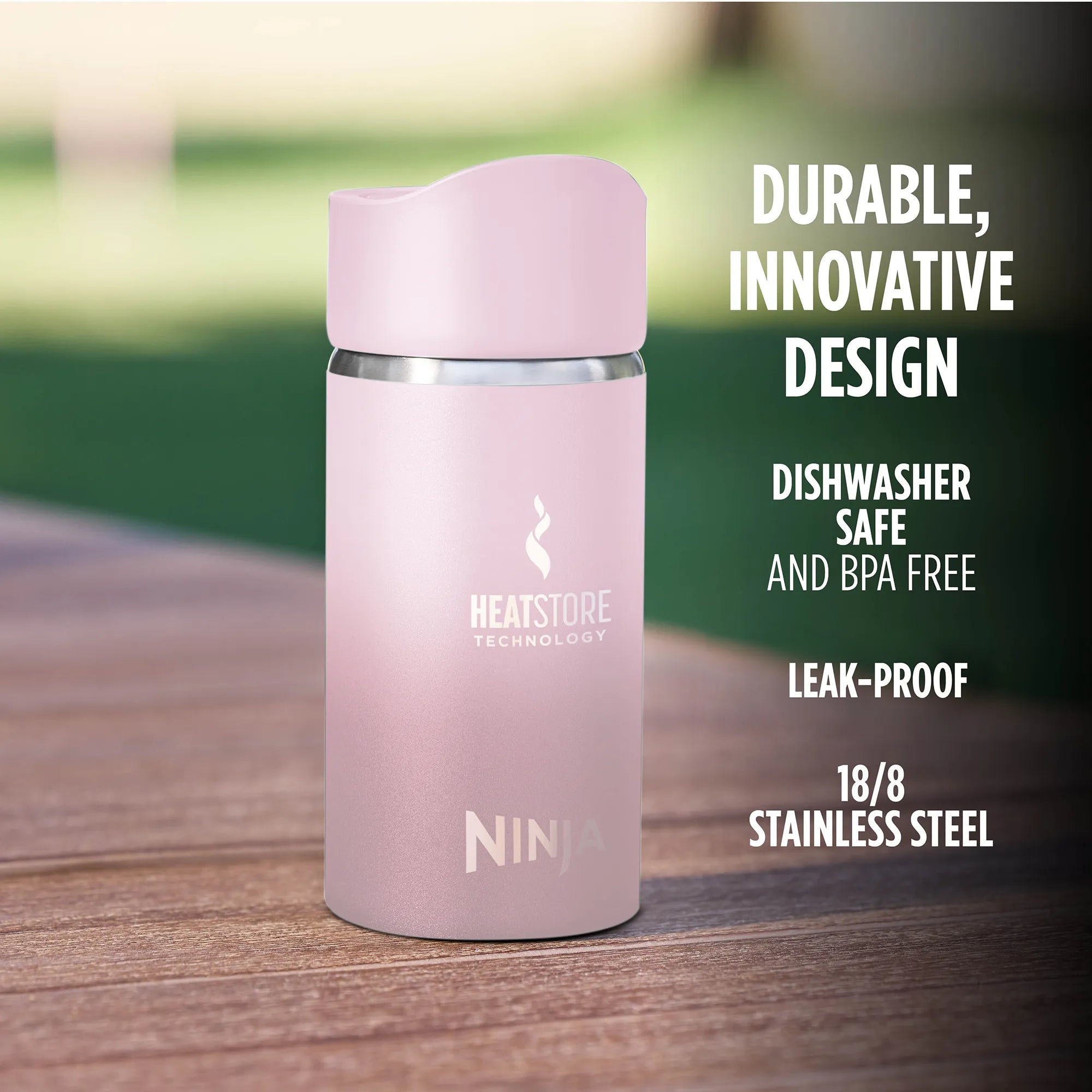 Ninja Sip Perfect 354ml Insulated Stainless Steel Water Bottle - Leak Proof, BPA Free, Keeps Drinks Hot/Cold for 24 Hours - Ideal for Gym, Hiking, Office & Travel