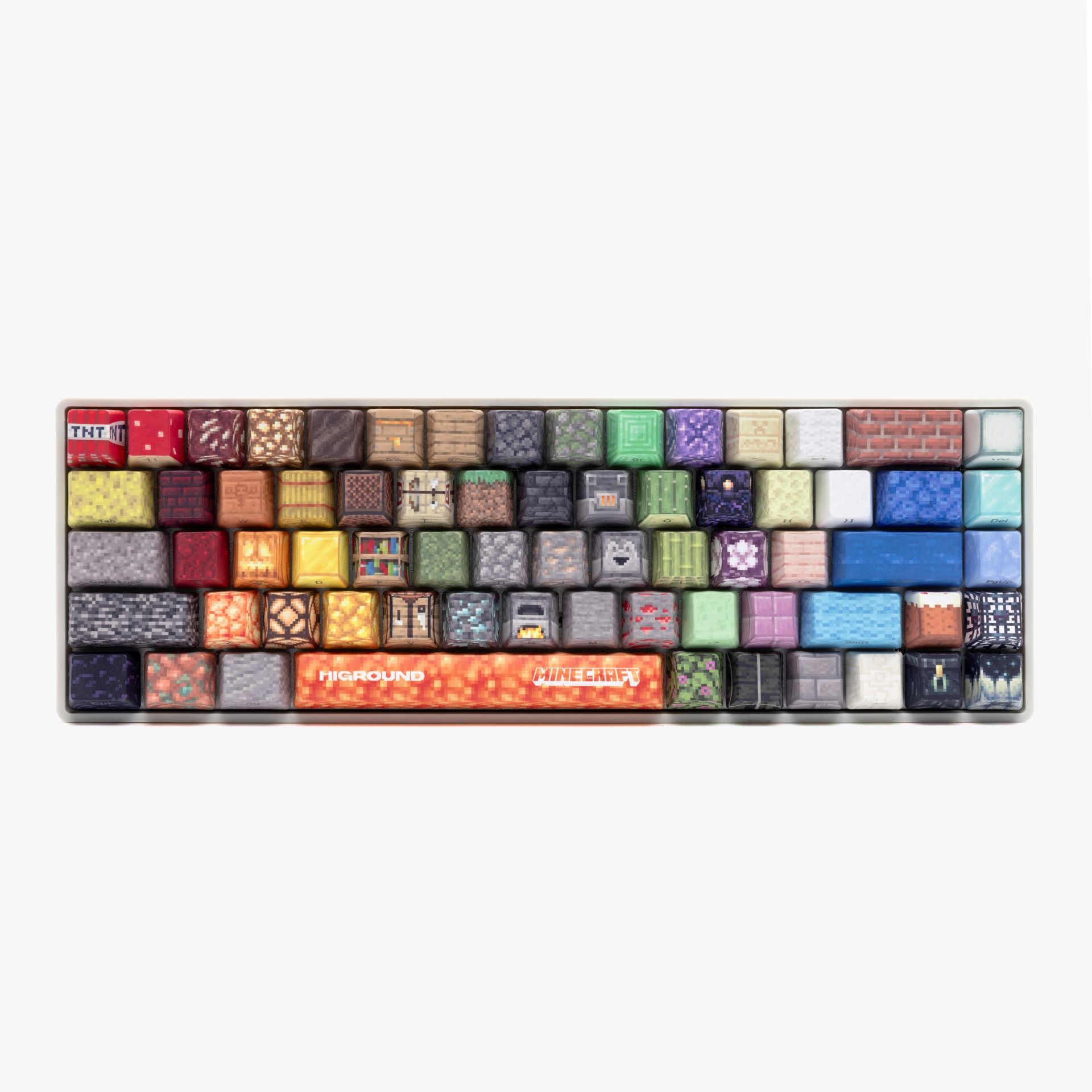 HG x Minecraft Basecamp 65 Mechanical Gaming Keyboard - Custom Blocky Design for PC & Mac | Perfect for Gaming, Coding & Creative Work