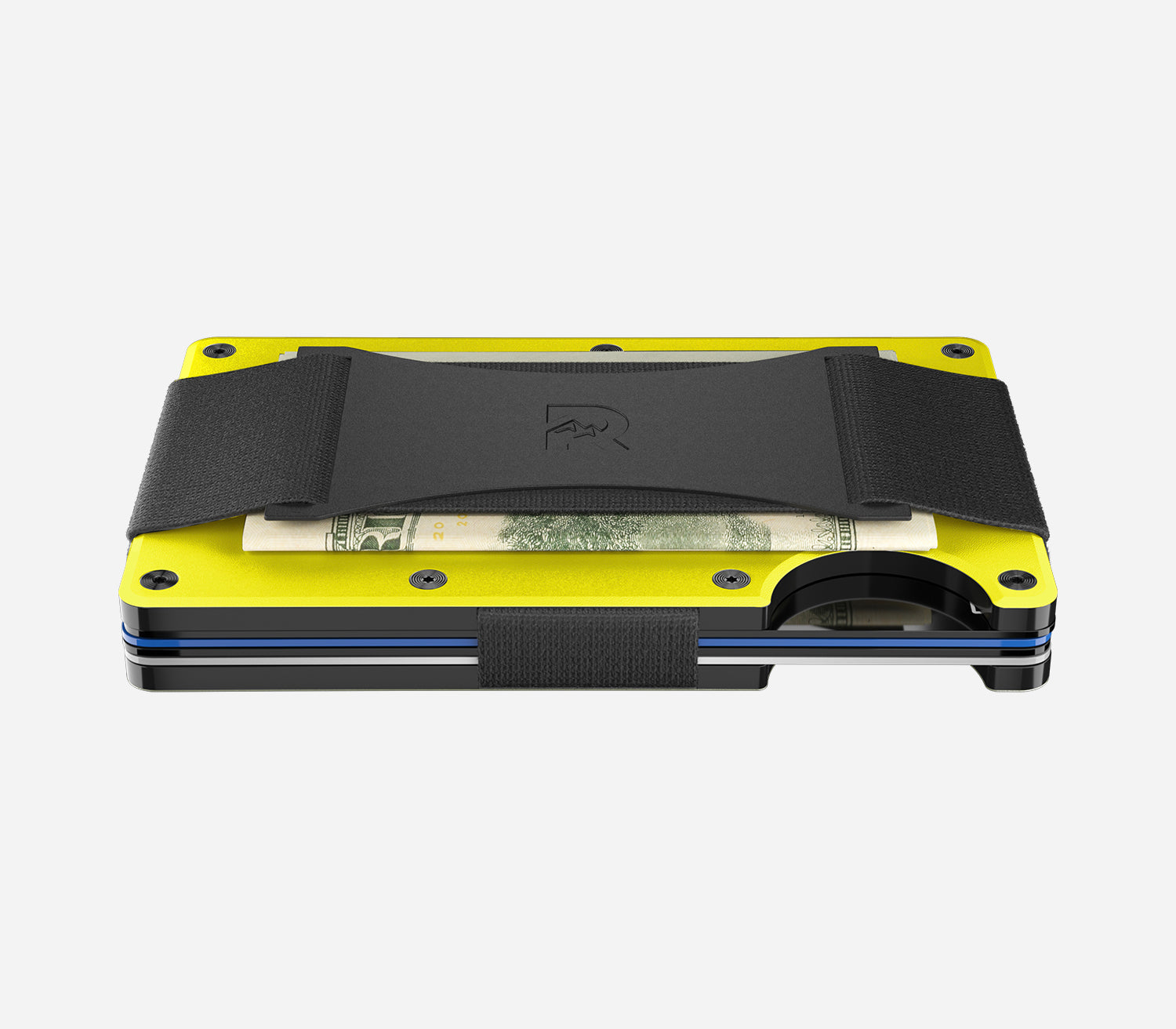 Ridge Wallet - Slim Minimalist RFID Blocking Front Pocket Wallet for Men - Hyper Lime - Perfect for Everyday Carry, Travel & Gifting